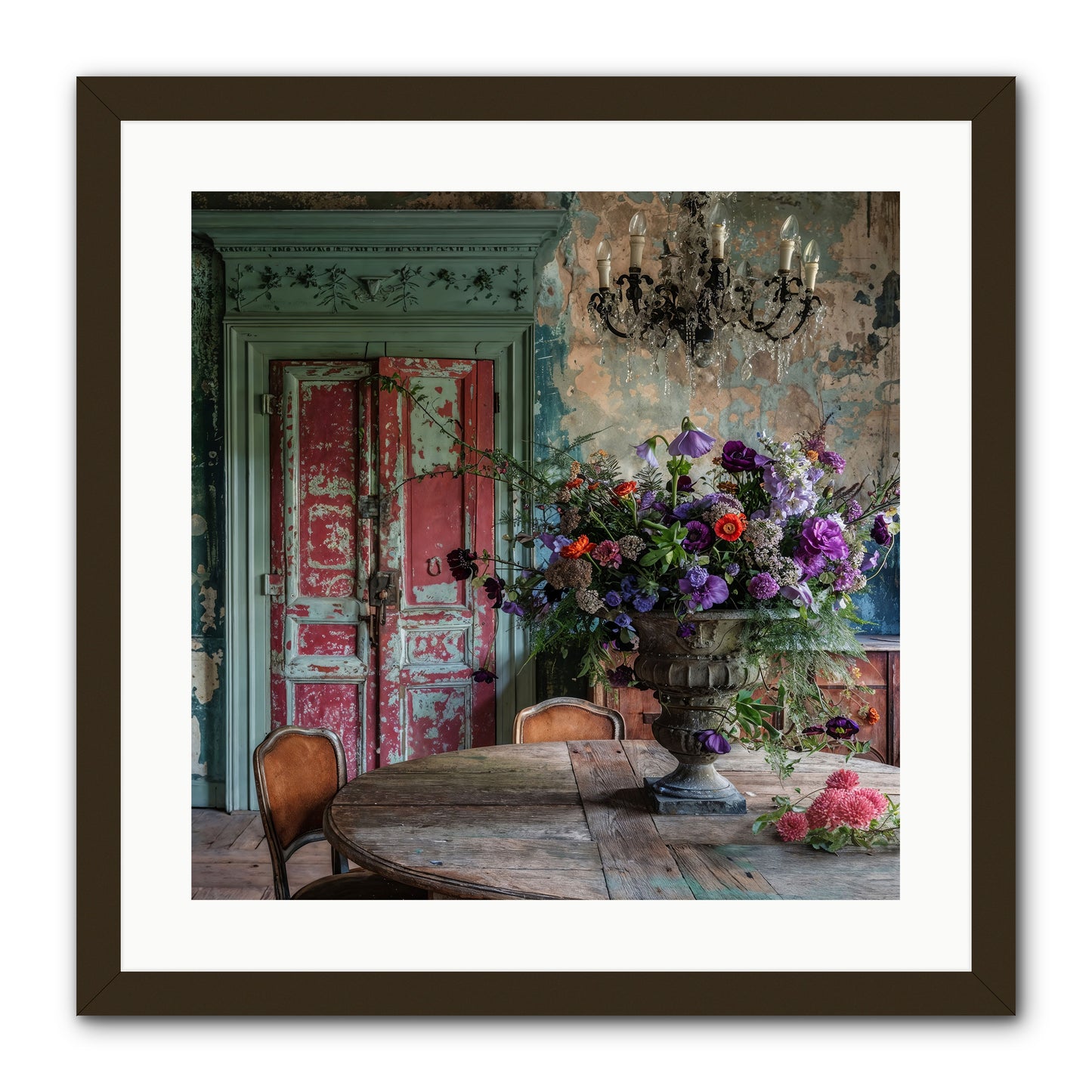 LAVENDER TWILIGHT -- Framed Print - Black 20x20