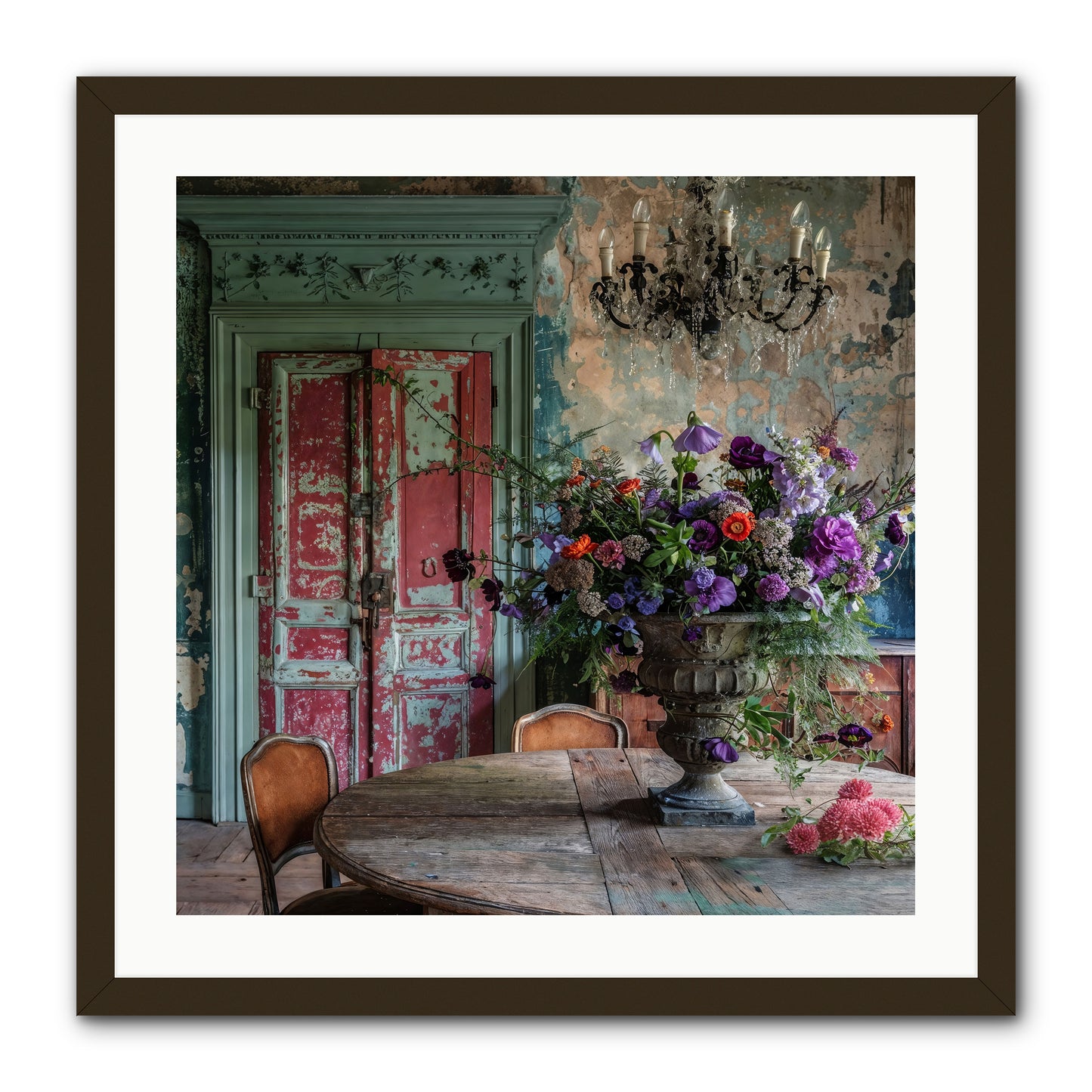 LAVENDER TWILIGHT -- Framed Print - Black 24x24