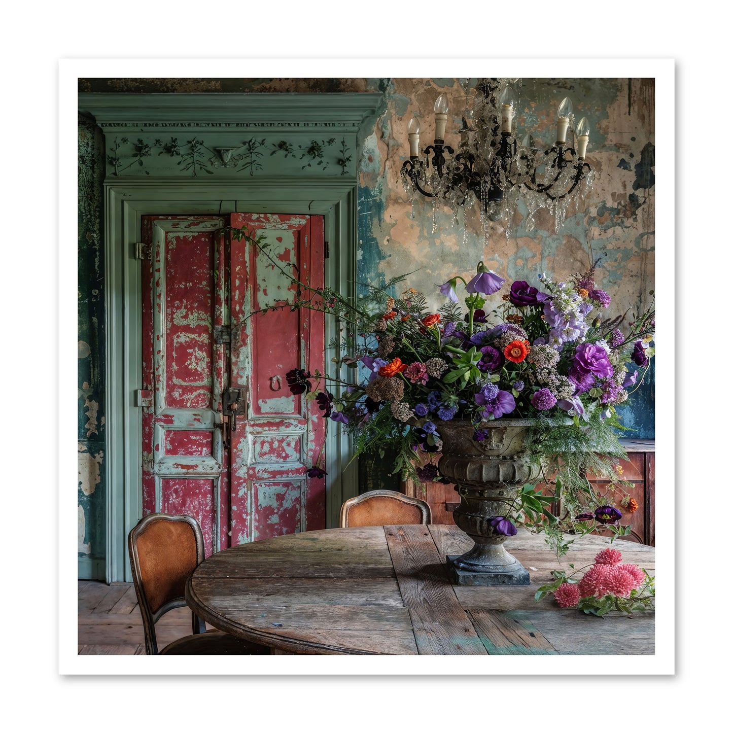LAVENDER TWILIGHT -- Loose Canvas Print 30x30