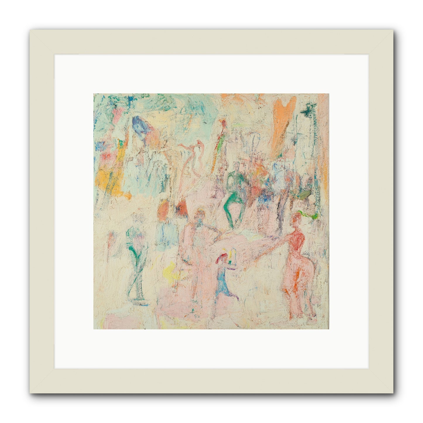 L'Heure Bleue -- Framed Print - White 12x12