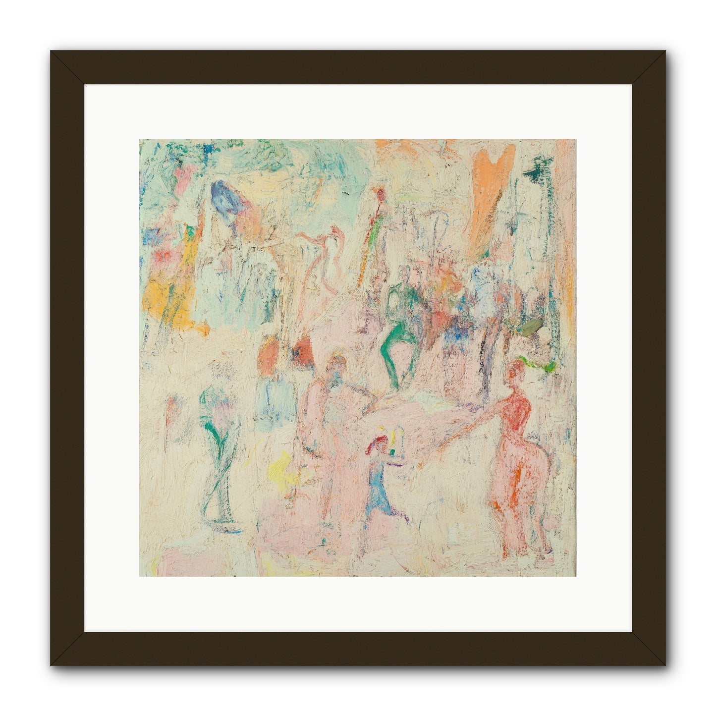 L'Heure Bleue -- Framed Print - Black 16x16
