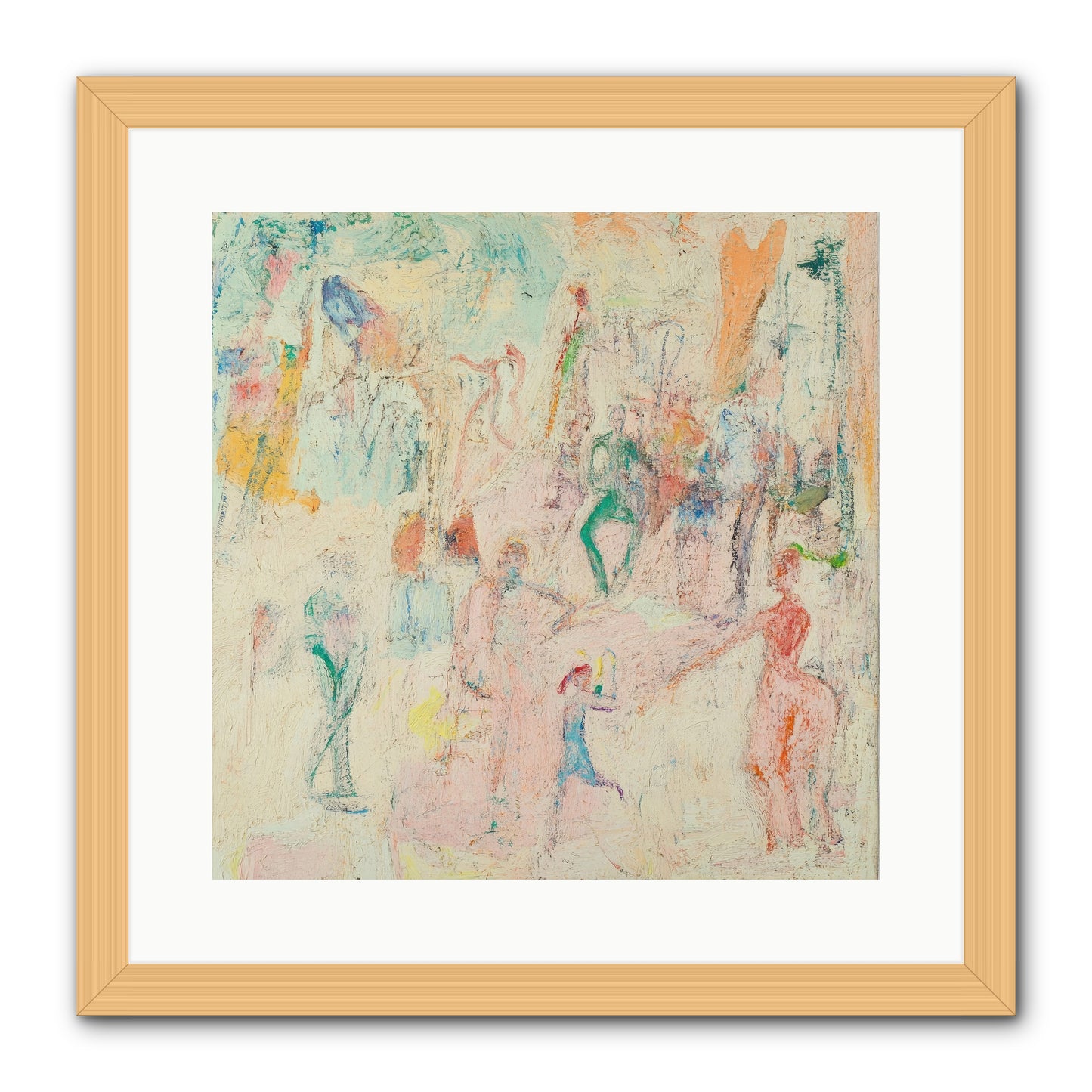 L'Heure Bleue -- Framed Print - Natural 16x16
