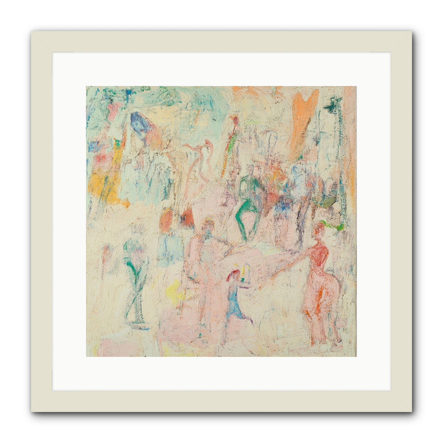 L'Heure Bleue -- Framed Print - White 16x16