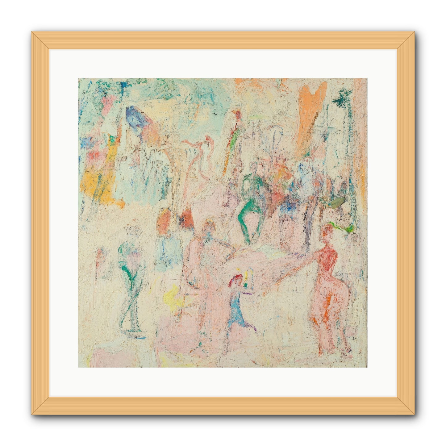 L'Heure Bleue -- Framed Print - Natural 20x20