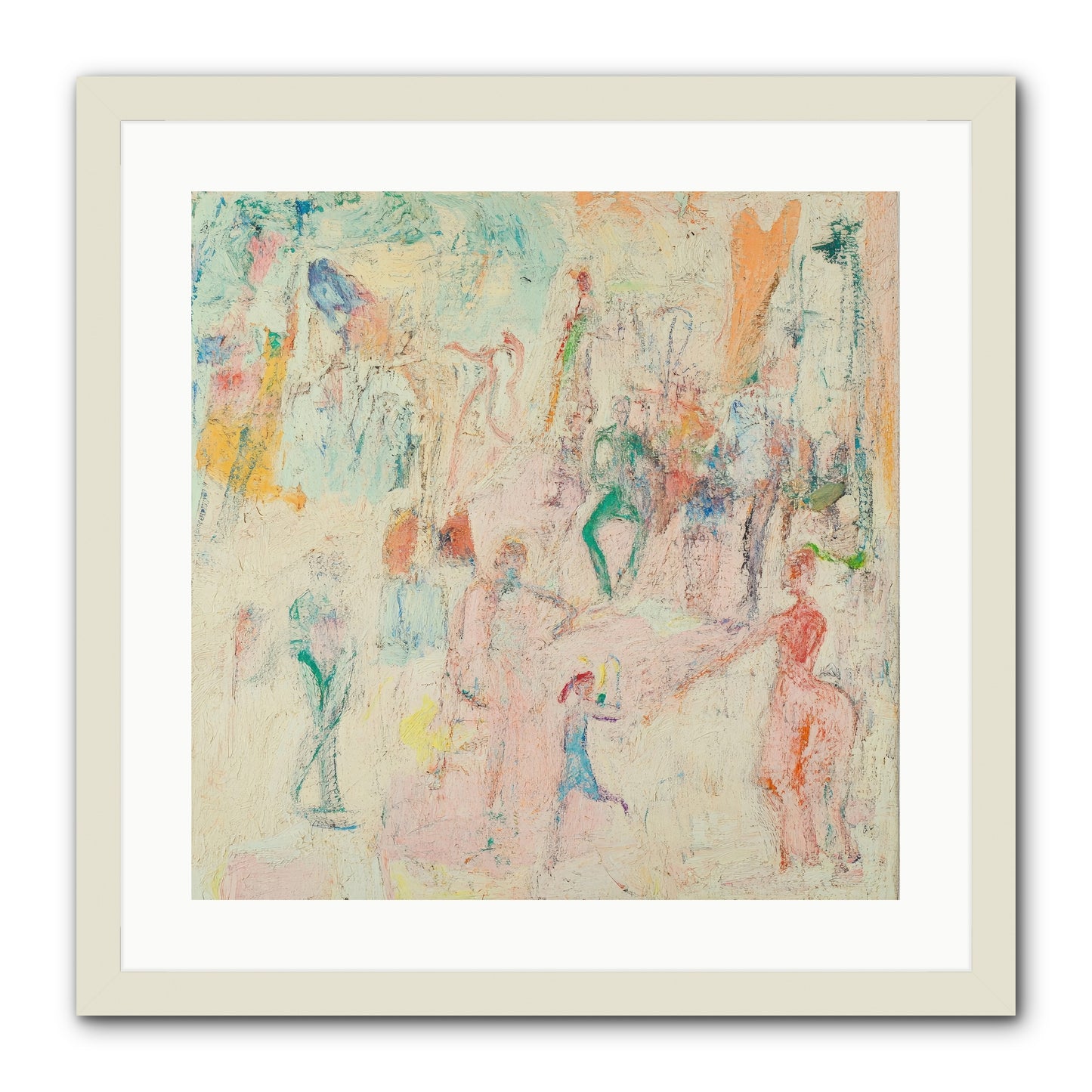 L'Heure Bleue -- Framed Print - White 20x20