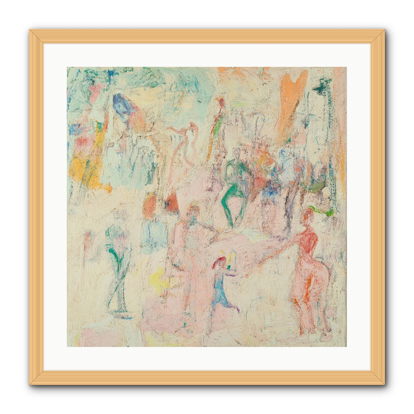 L'Heure Bleue -- Framed Print - Natural 24x24