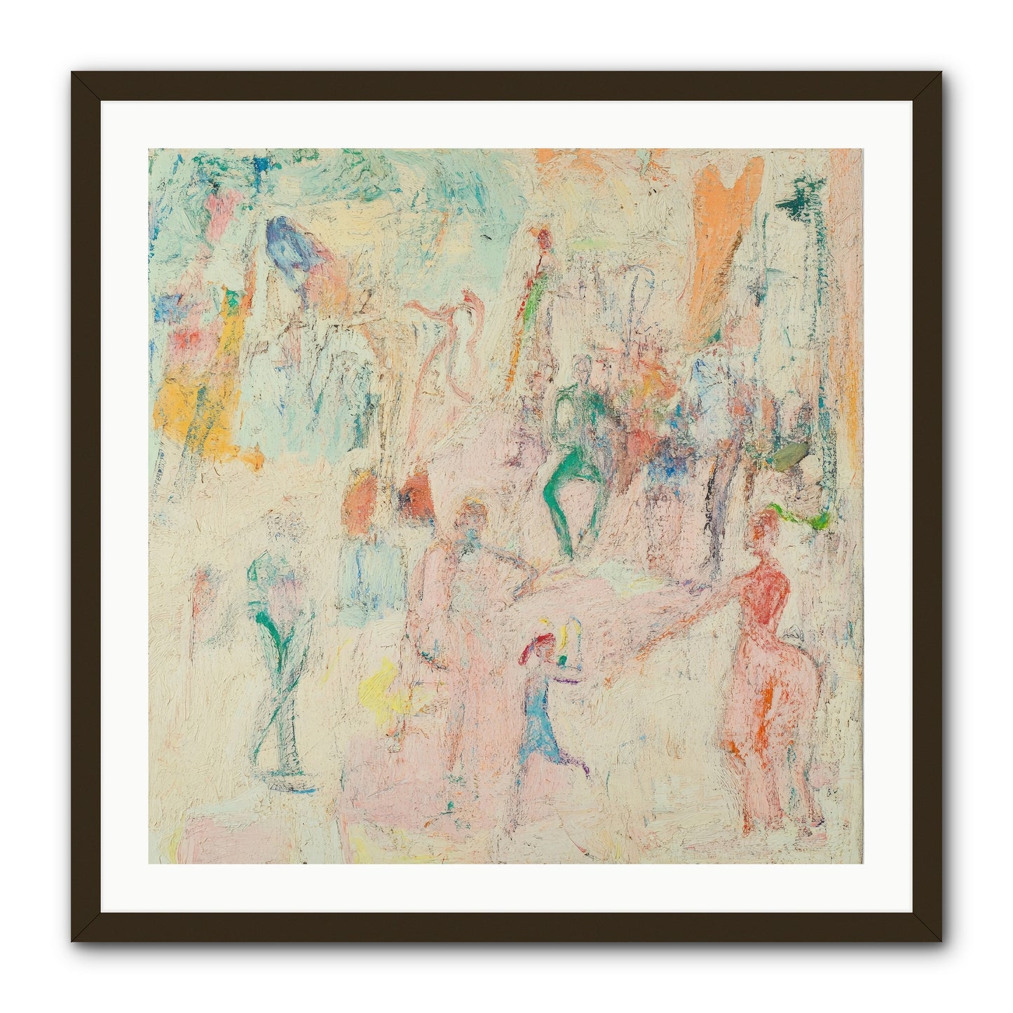 L'Heure Bleue -- Framed Print - Black 30x30