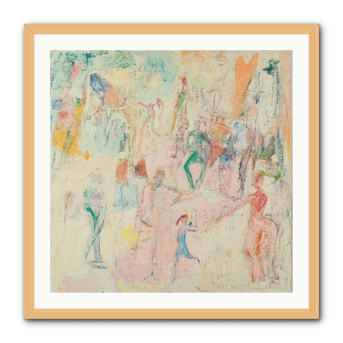 L'Heure Bleue -- Framed Print - Natural 30x30