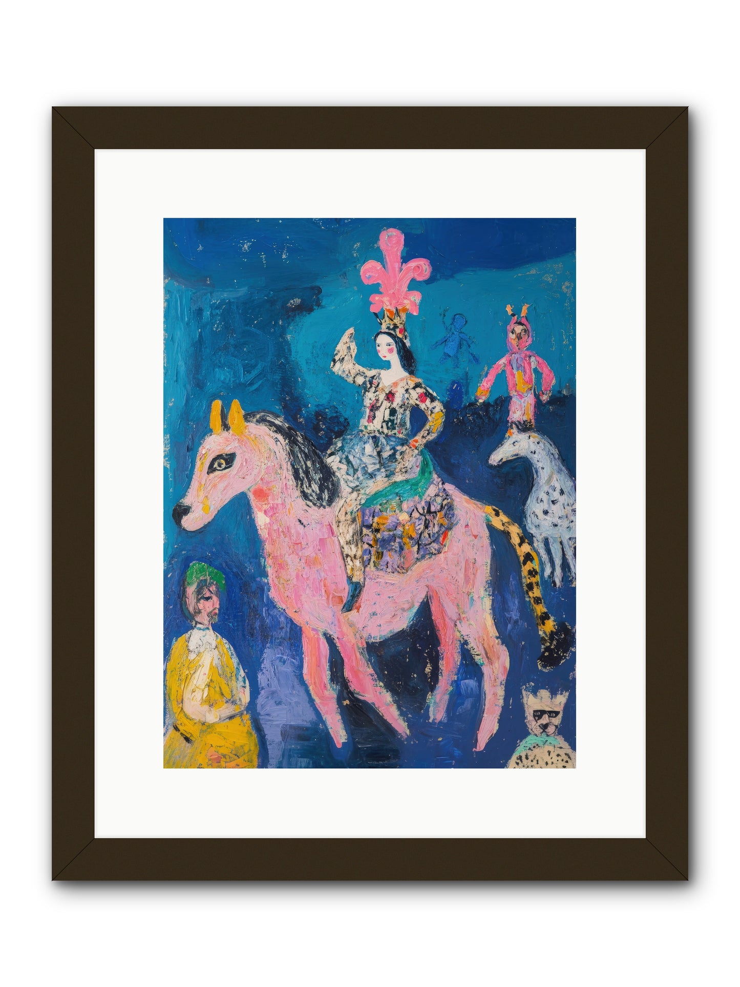 L'Opera Rose -- Framed Print - Black 12x16