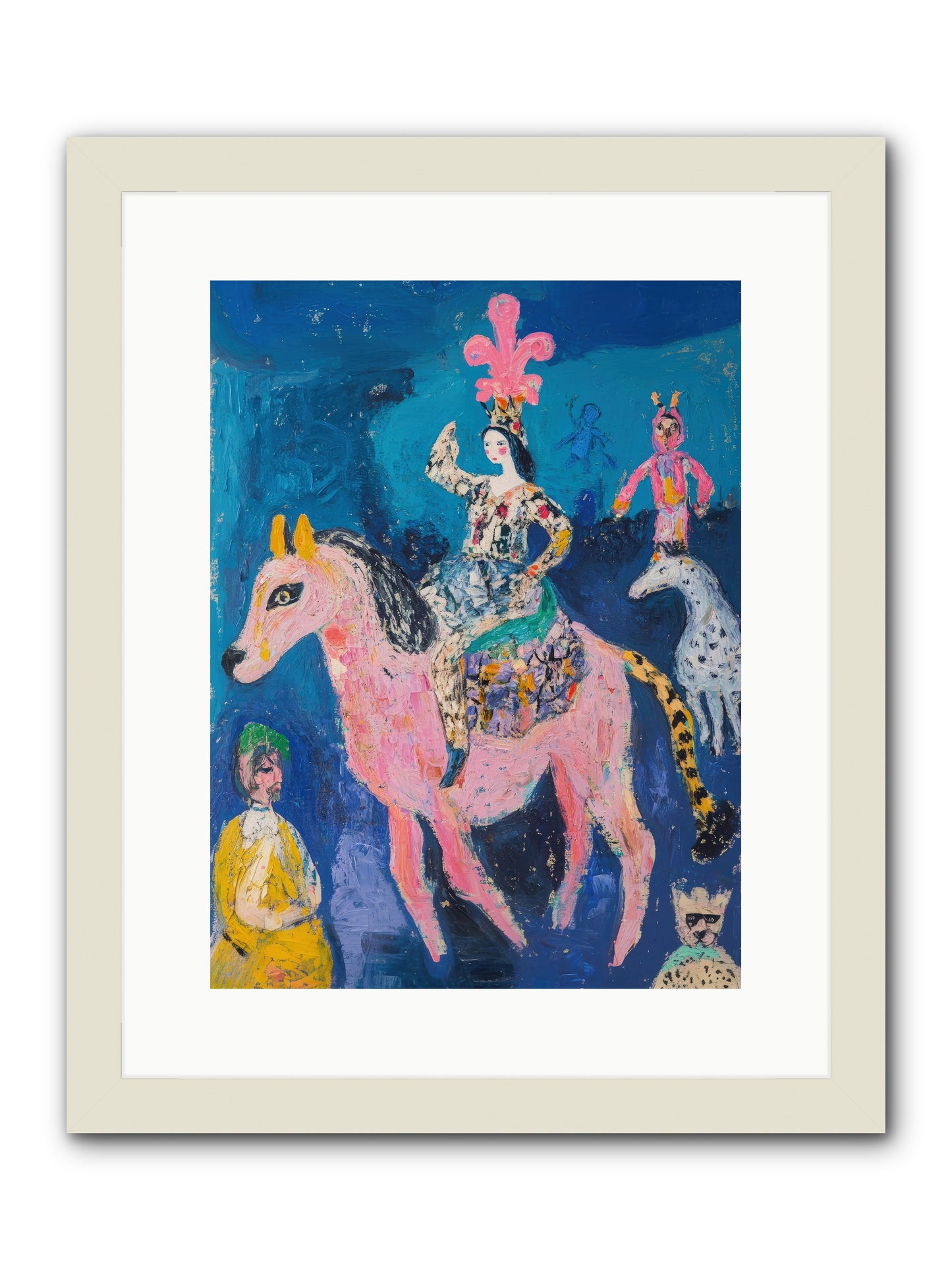 L'Opera Rose -- Framed Print - White 12x16
