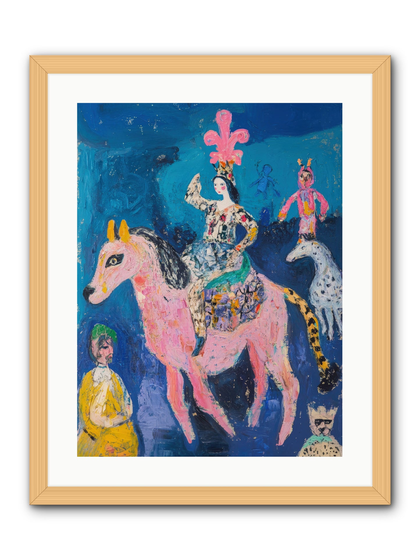 L'Opera Rose -- Framed Print - Natural 18x24