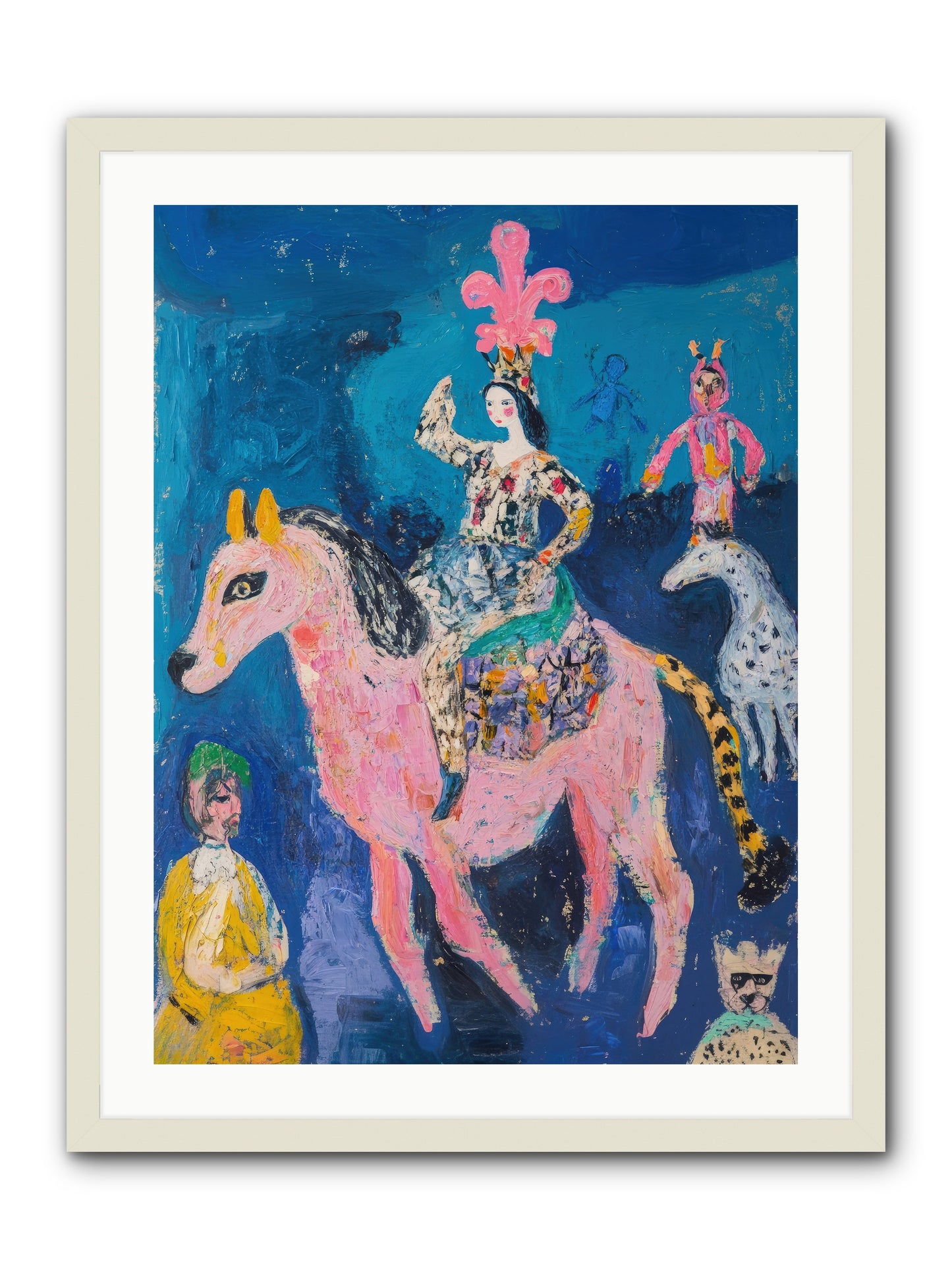 L'Opera Rose -- Framed Print - White 24x32