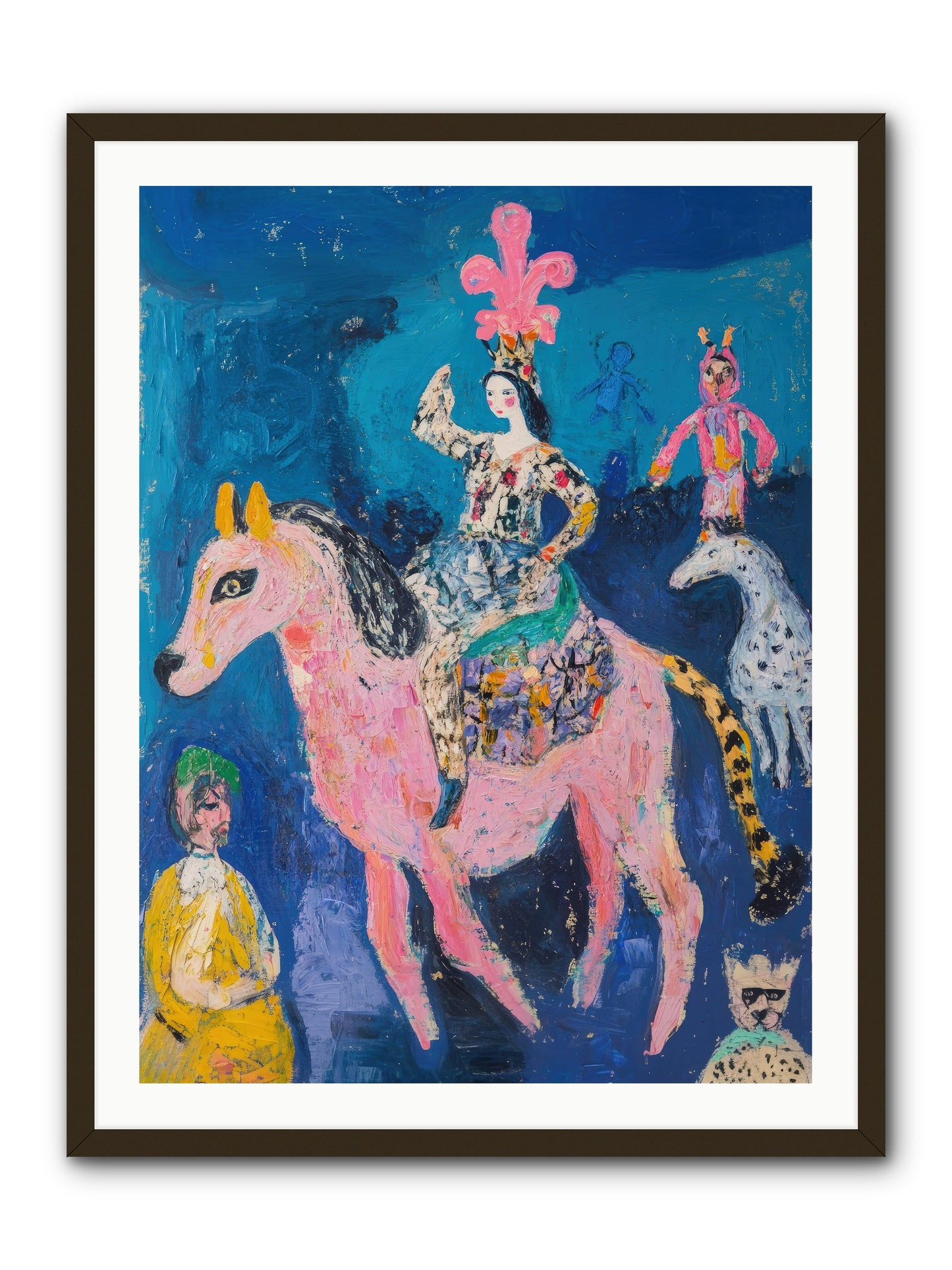 L'Opera Rose -- Framed Print - Black 30x40