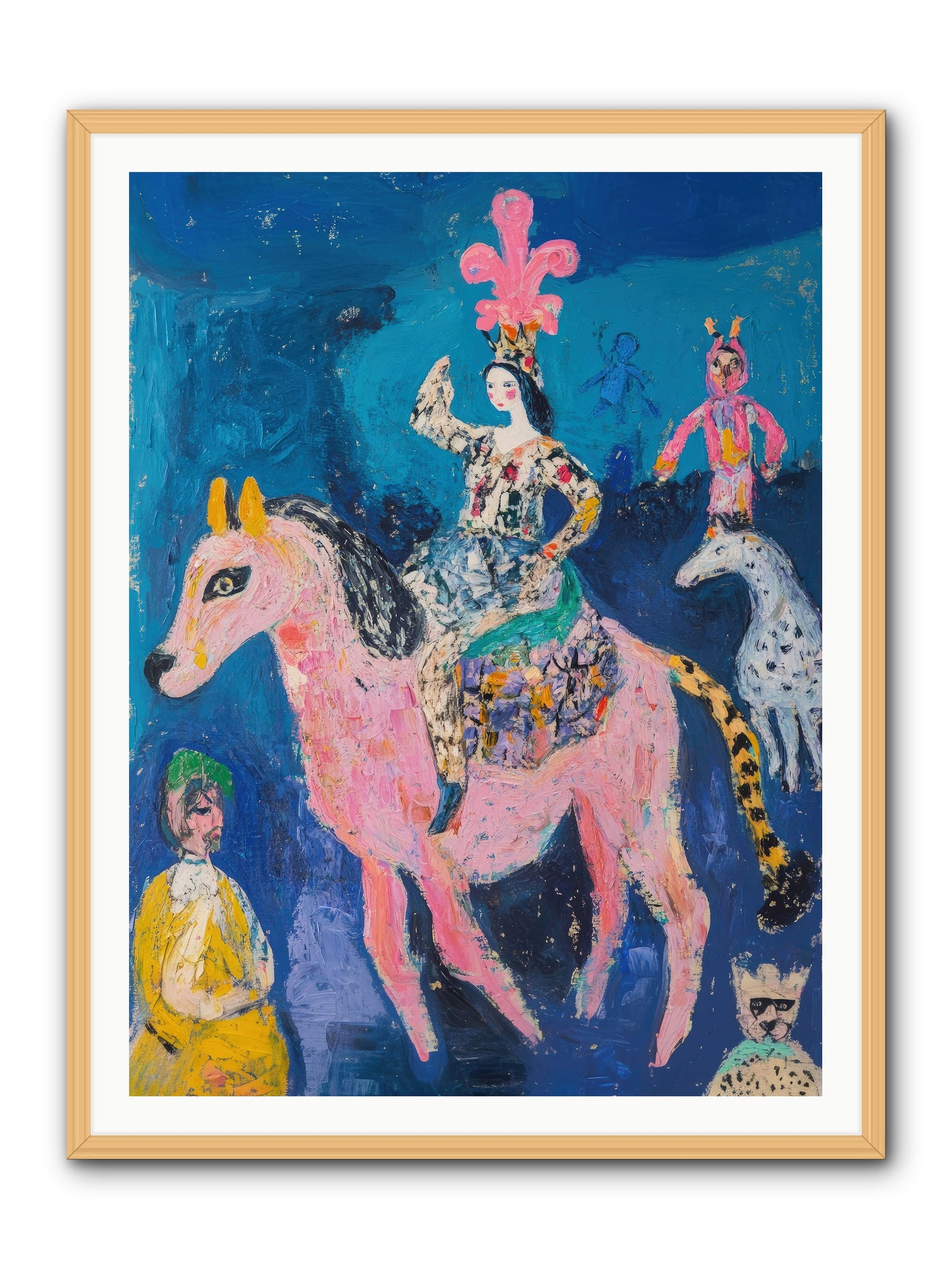 L'Opera Rose -- Framed Print - Natural 36x48