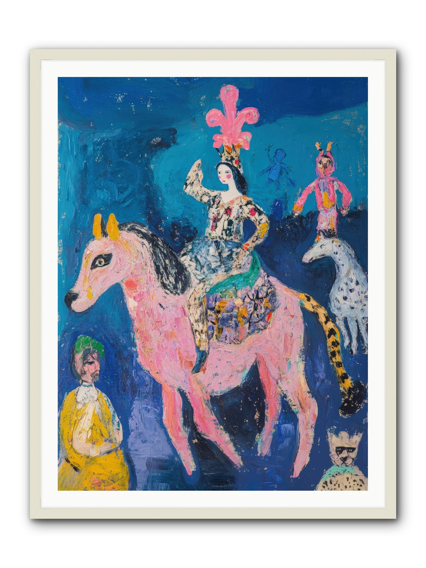 L'Opera Rose -- Framed Print - White 36x48