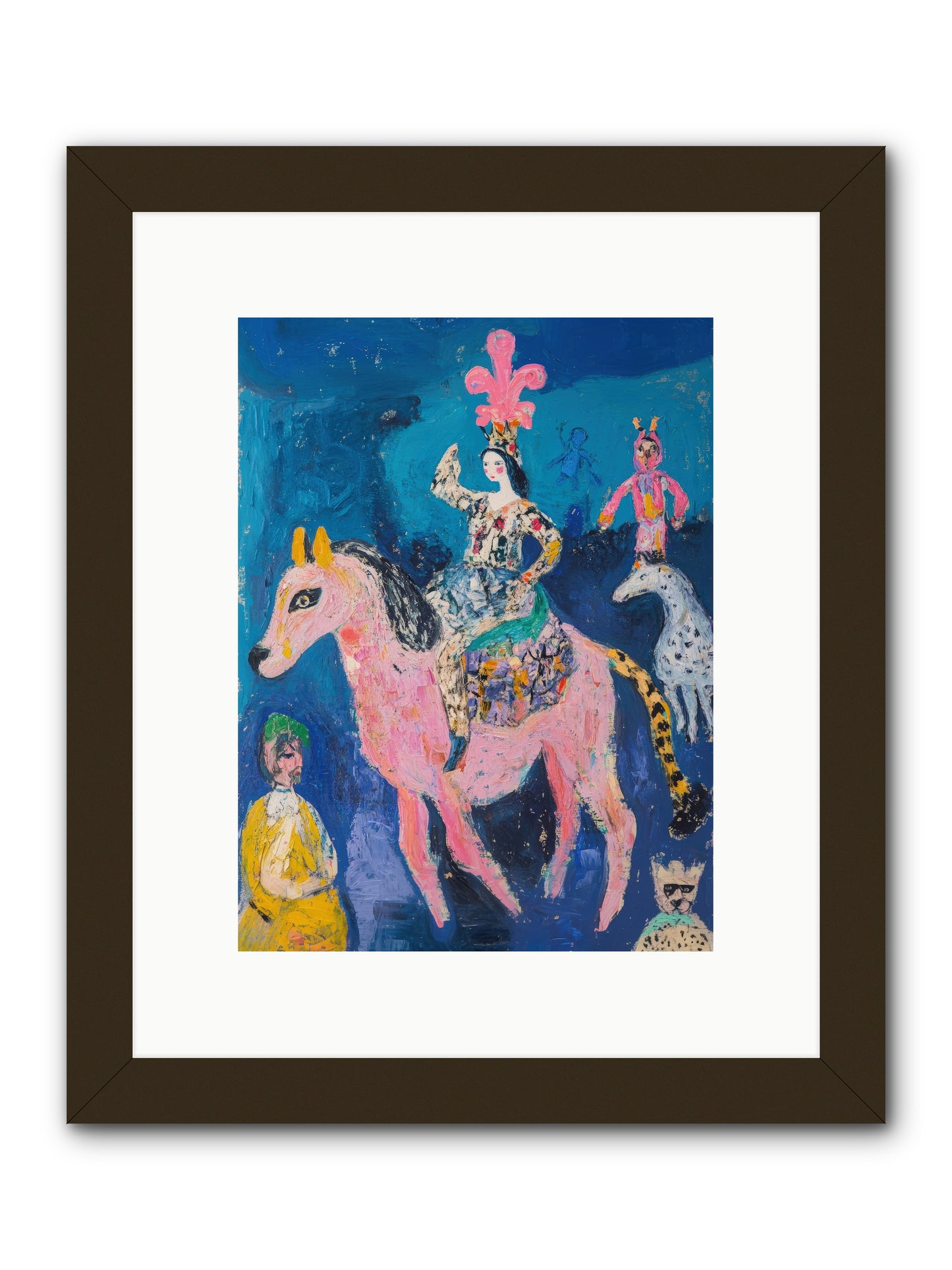 L'Opera Rose -- Framed Print - Black 9x12