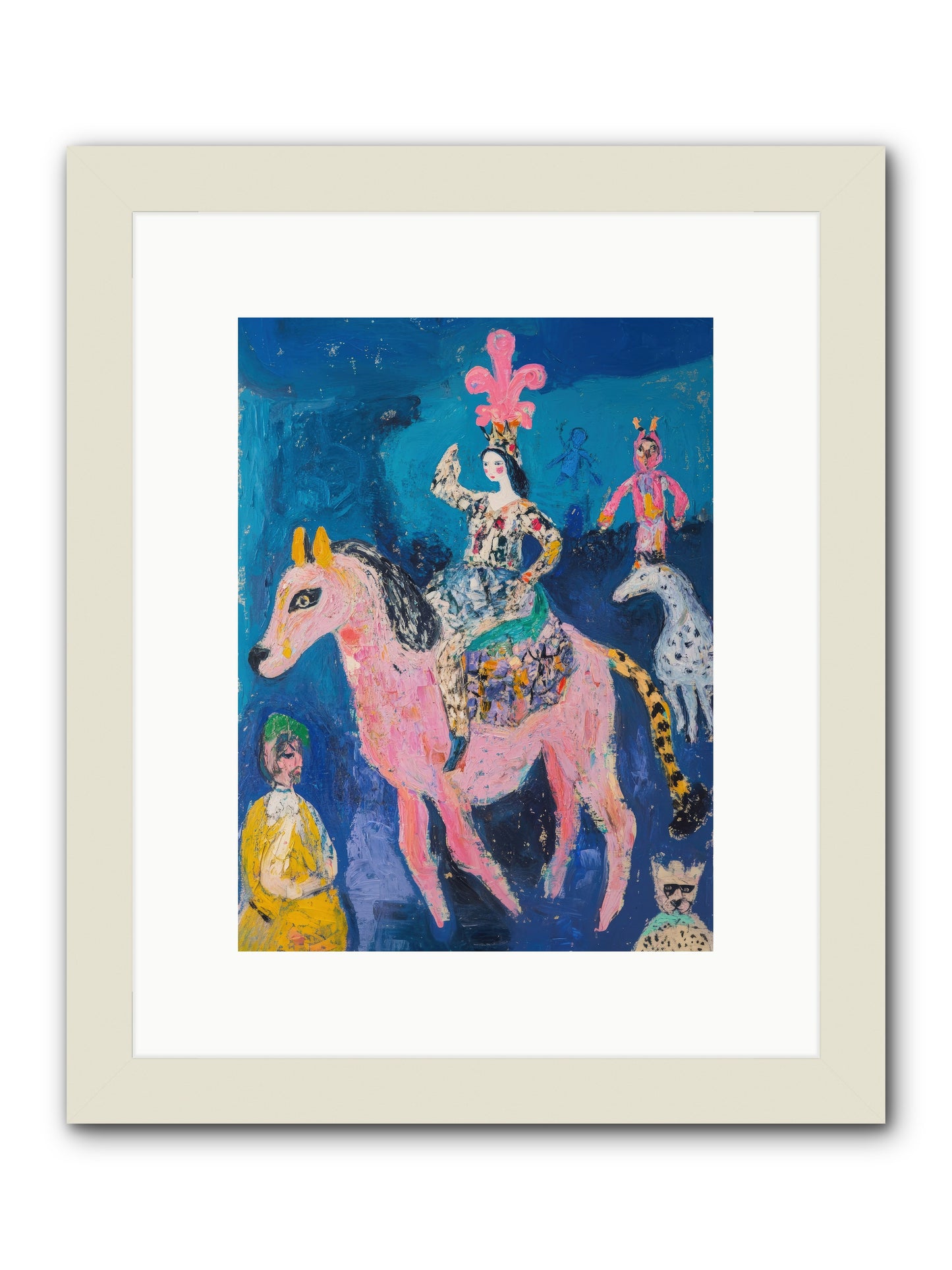 L'Opera Rose -- Framed Print - White 9x12