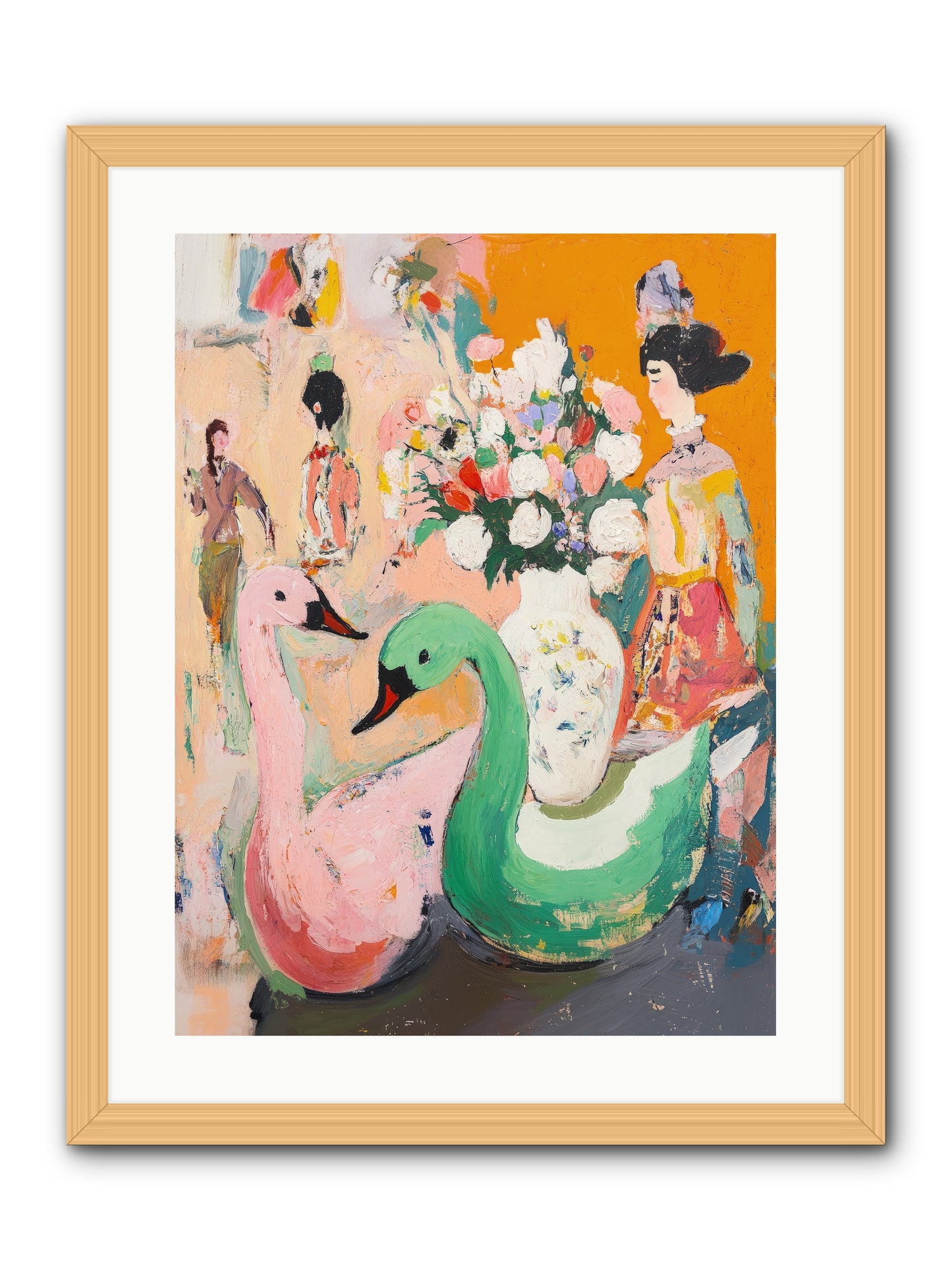 La Belle Époque -- Framed Print - Natural 18x24