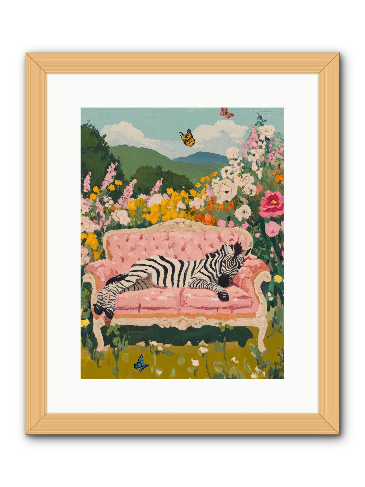 Lady Abington's Exotic GuestRez2 -- Framed Print - Natural 12x16
