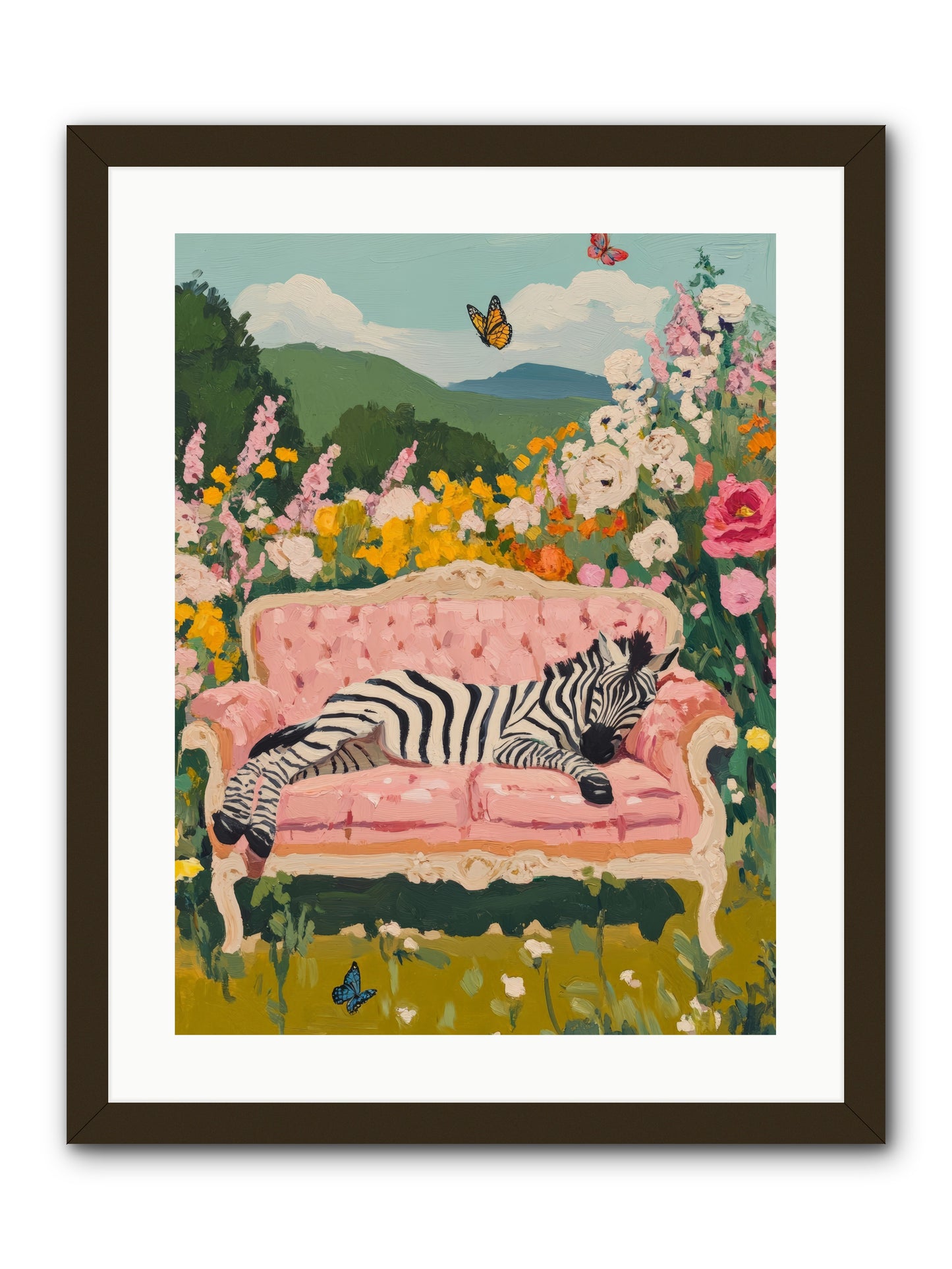 Lady Abington's Exotic GuestRez2 -- Framed Print - Black 18x24