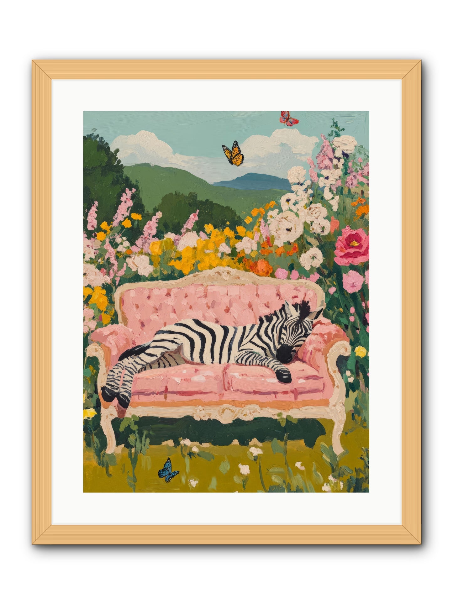 Lady Abington's Exotic GuestRez2 -- Framed Print - Natural 18x24
