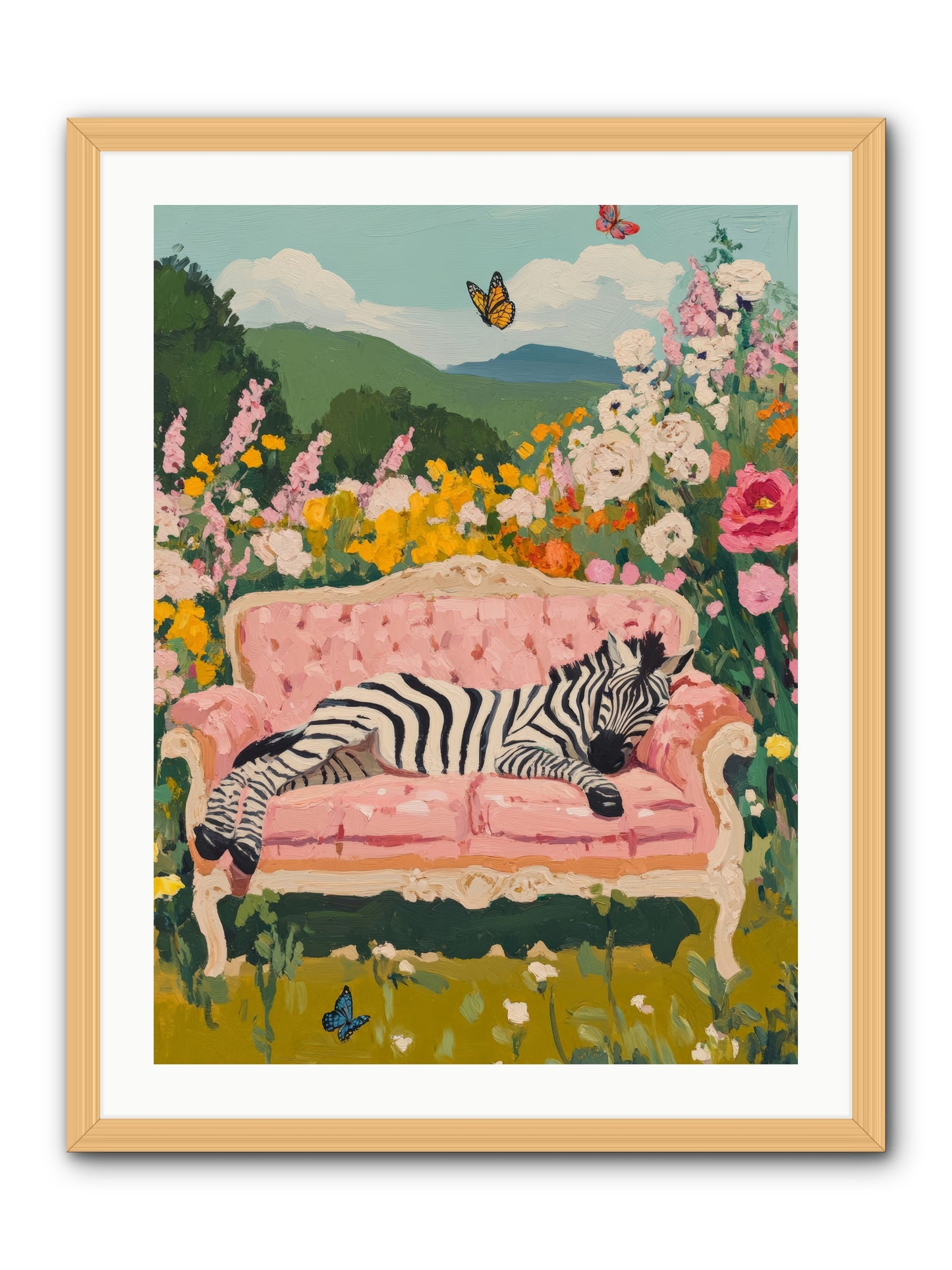 Lady Abington's Exotic GuestRez2 -- Framed Print - Natural 24x32