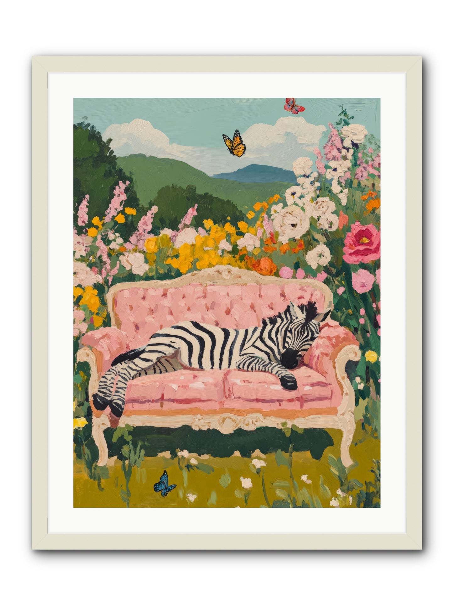 Lady Abington's Exotic GuestRez2 -- Framed Print - White 24x32