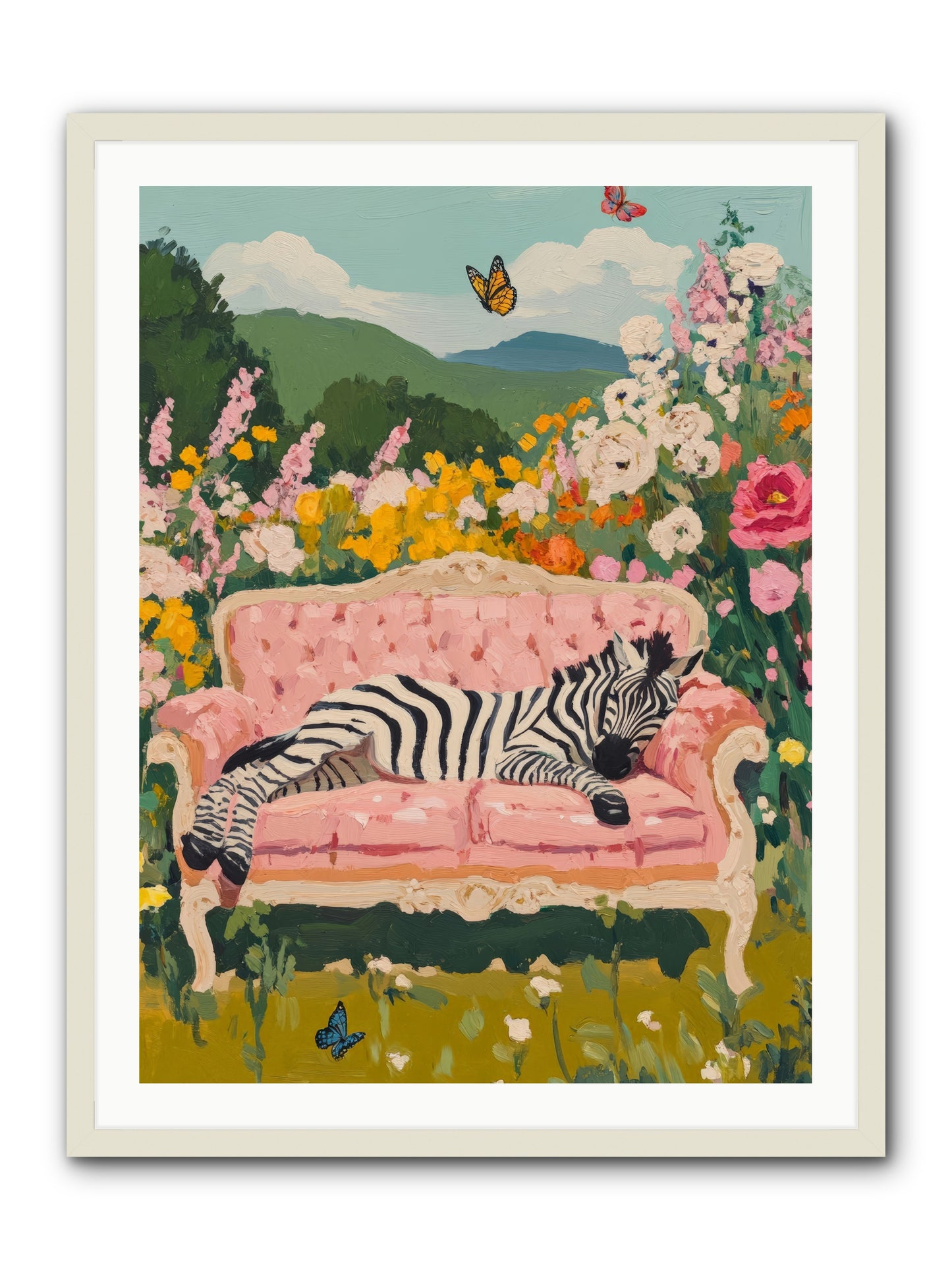 Lady Abington's Exotic GuestRez2 -- Framed Print - White 30x40