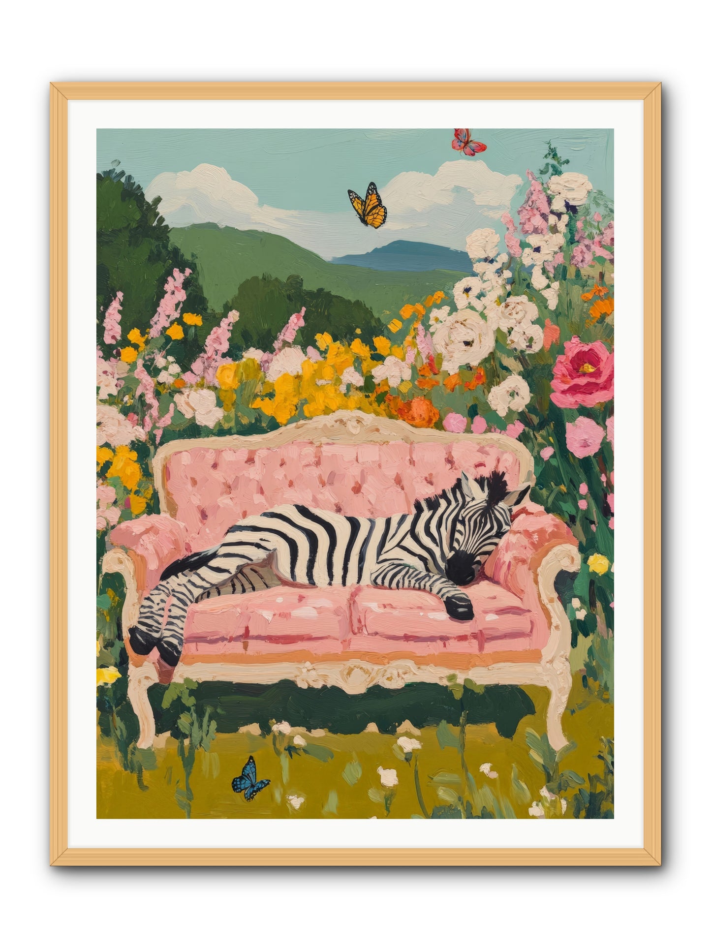 Lady Abington's Exotic GuestRez2 -- Framed Print - Natural 36x48