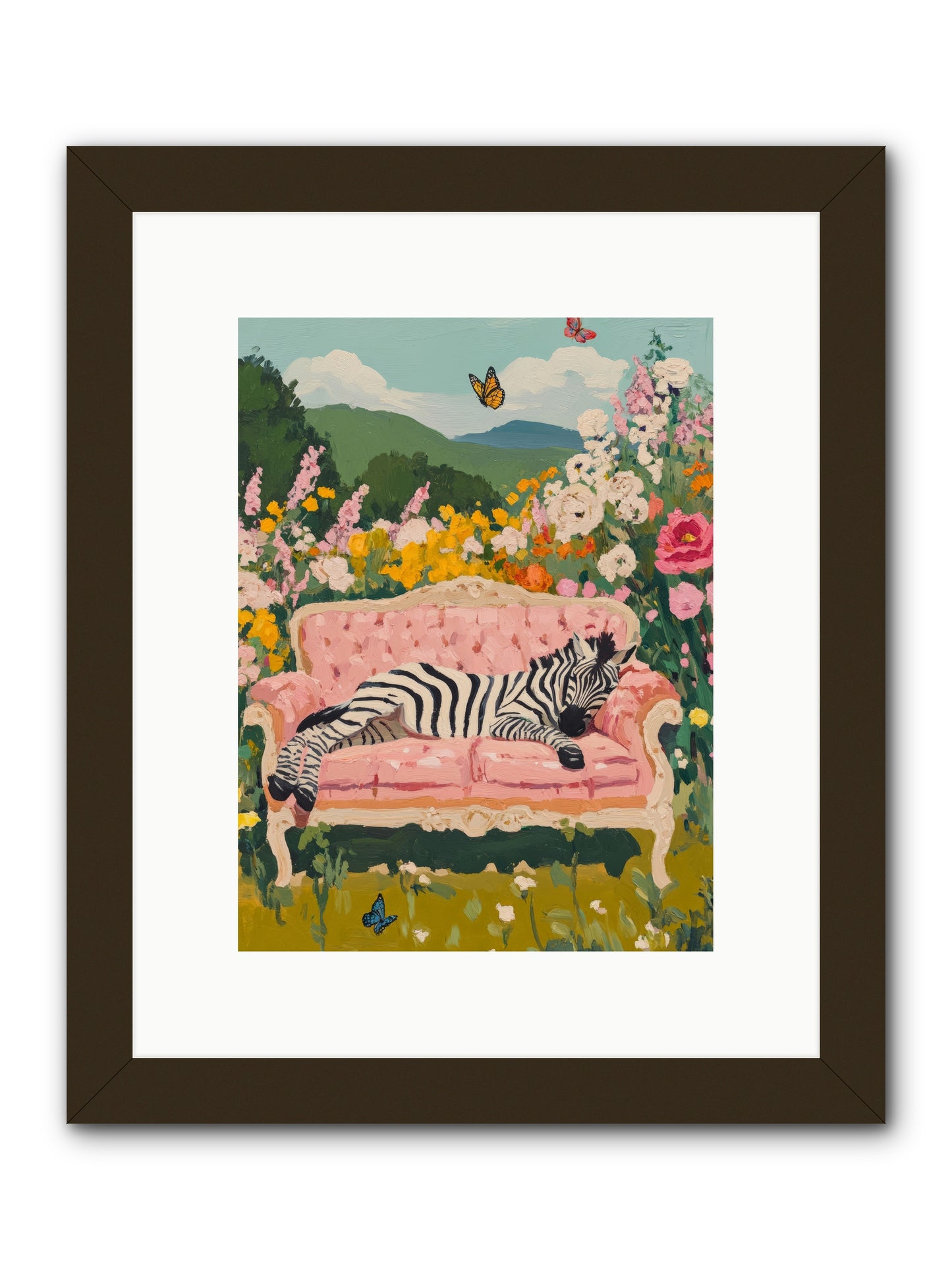Lady Abington's Exotic GuestRez2 -- Framed Print - Black 9x12