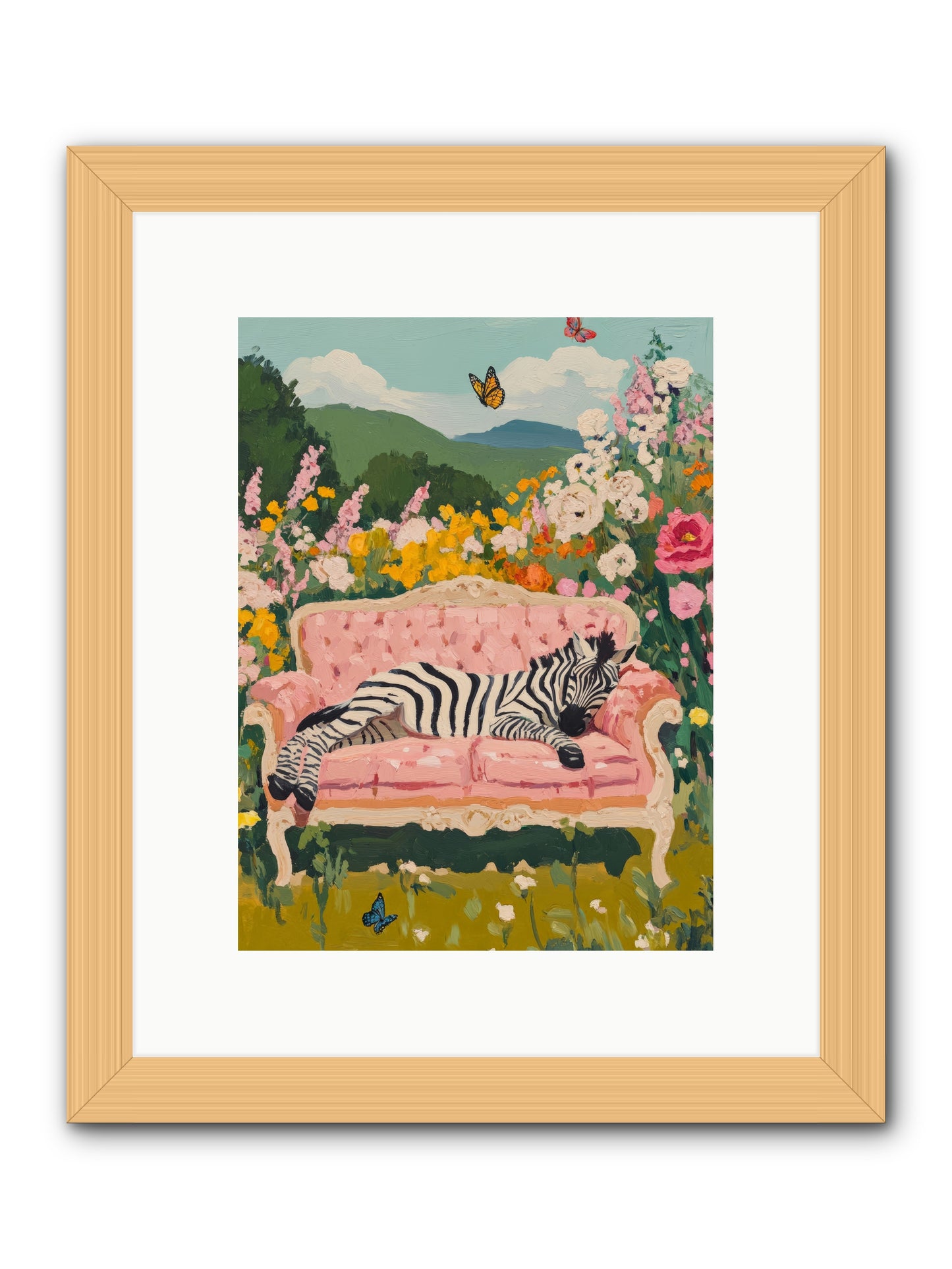 Lady Abington's Exotic GuestRez2 -- Framed Print - Natural 9x12