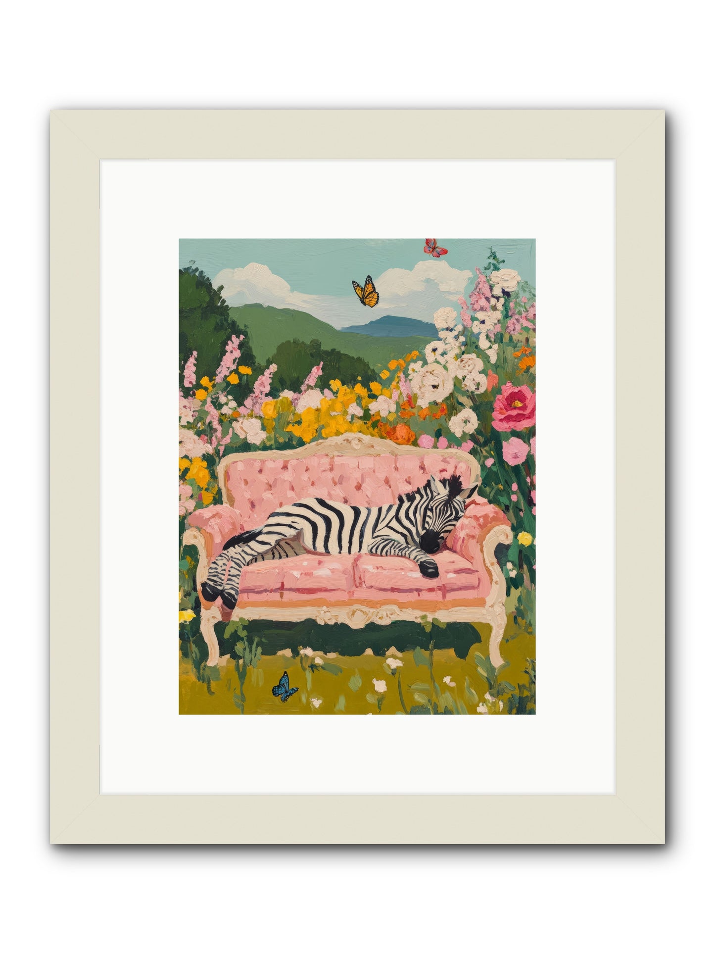 Lady Abington's Exotic GuestRez2 -- Framed Print - White 9x12