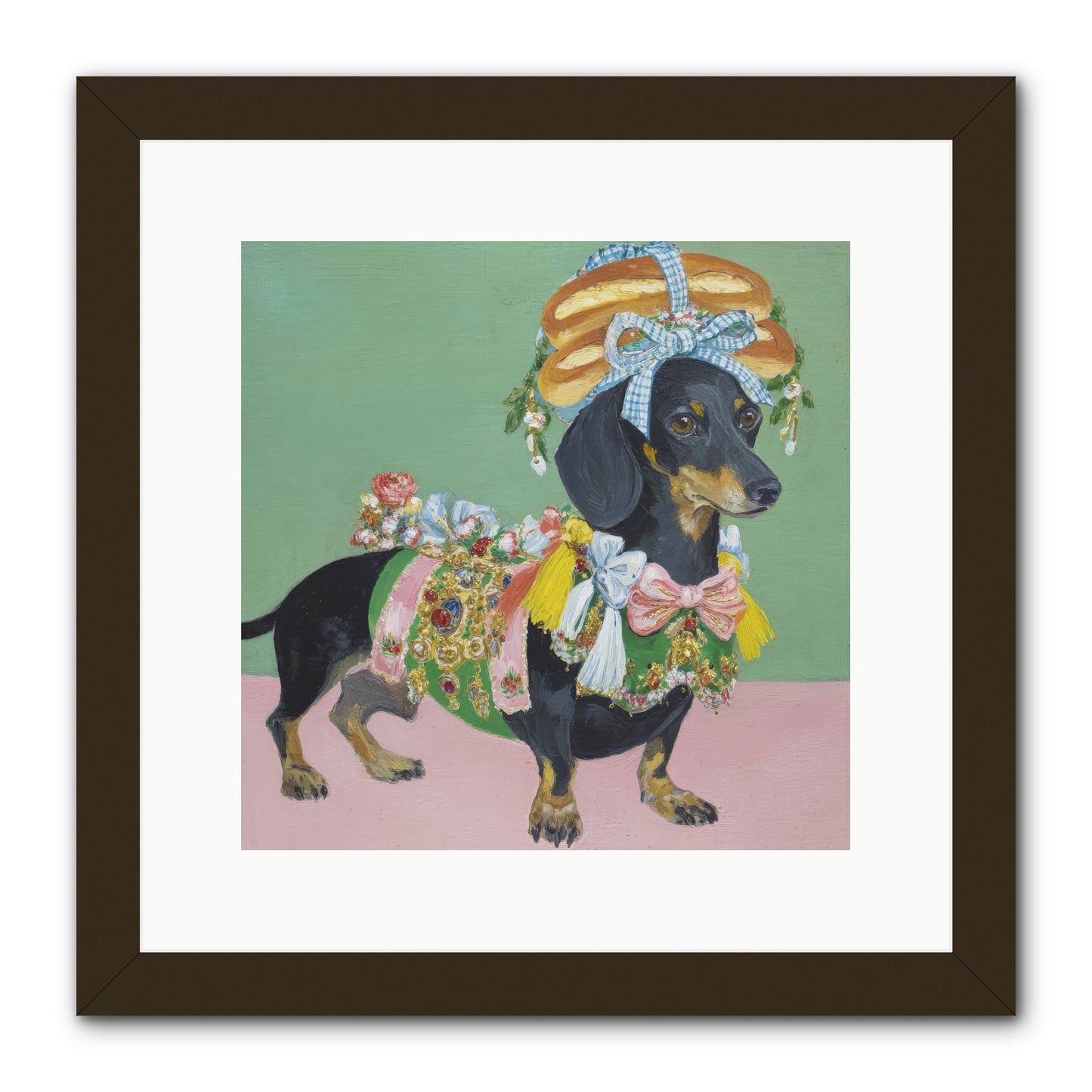Lady Celebration -- Framed Print - Black 12x12