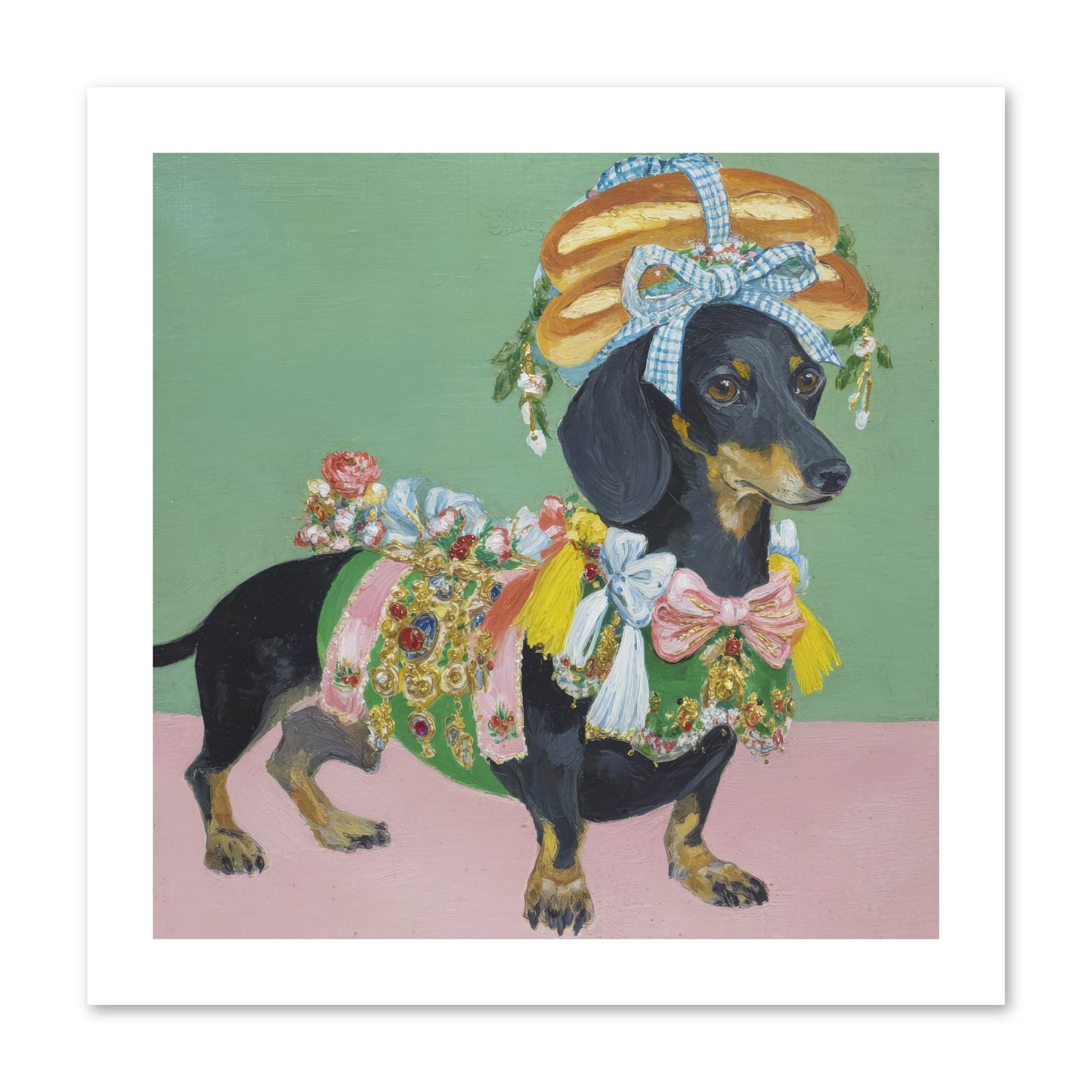 Lady Celebration -- Loose Canvas Print 12x12