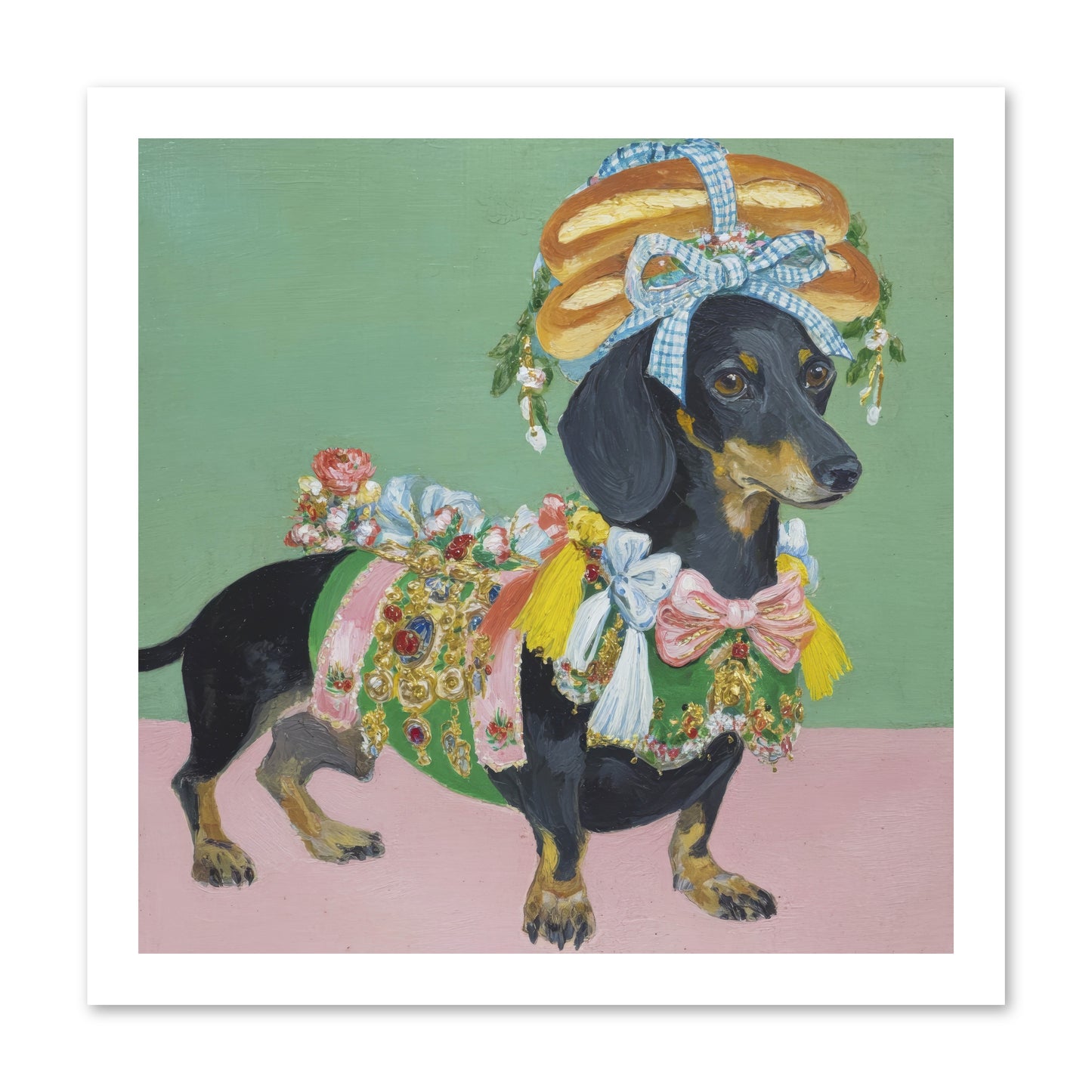 Lady Celebration -- Paper Print 16x16