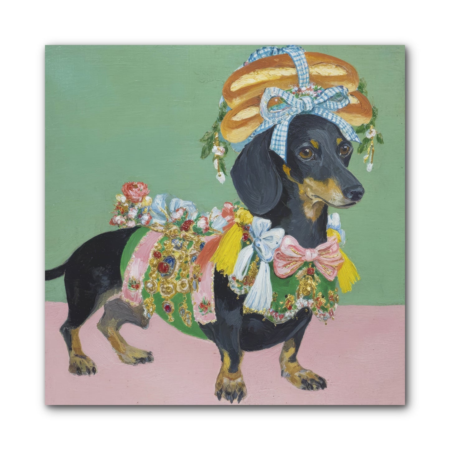 Lady Celebration -- Wrapped Canvas 10x10