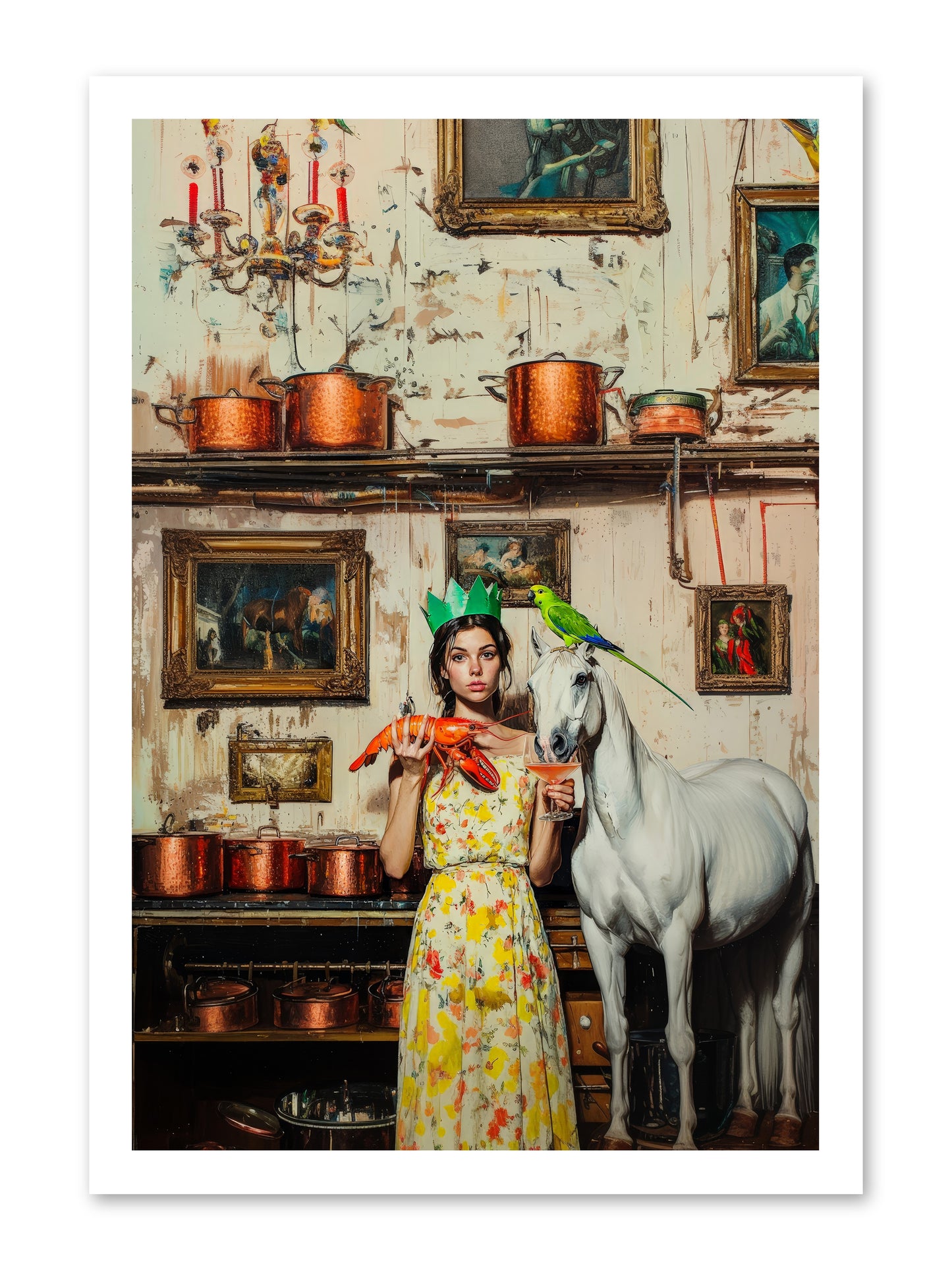 Lady Clementine's Culinary Court -- Paper Print 16x24