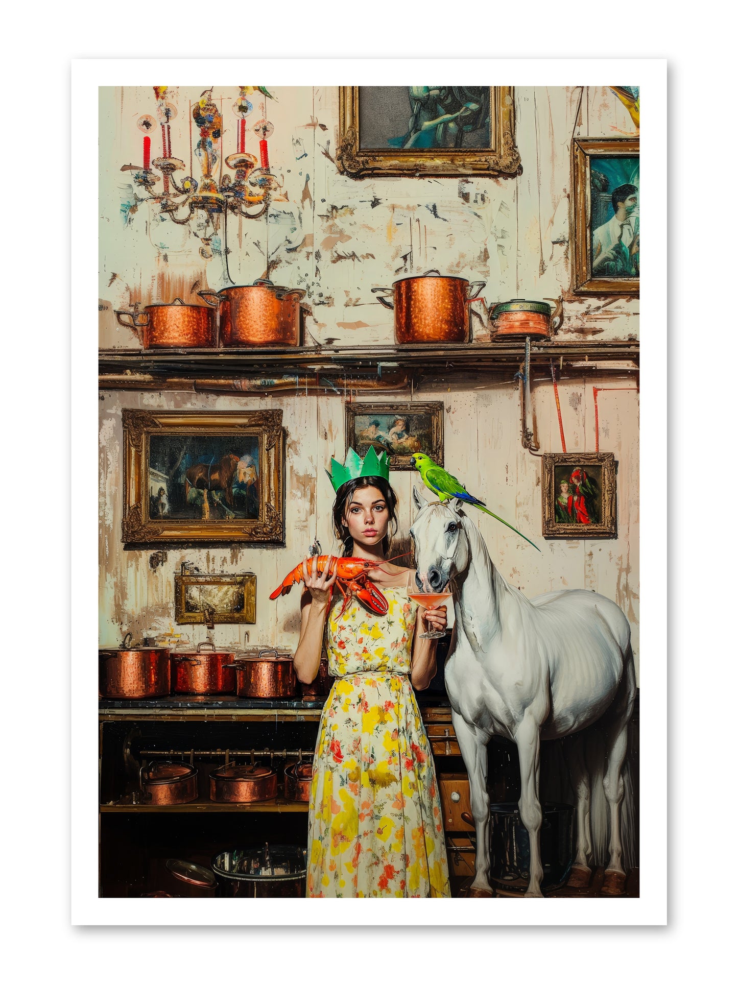 Lady Clementine's Culinary Court -- Paper Print 20x30