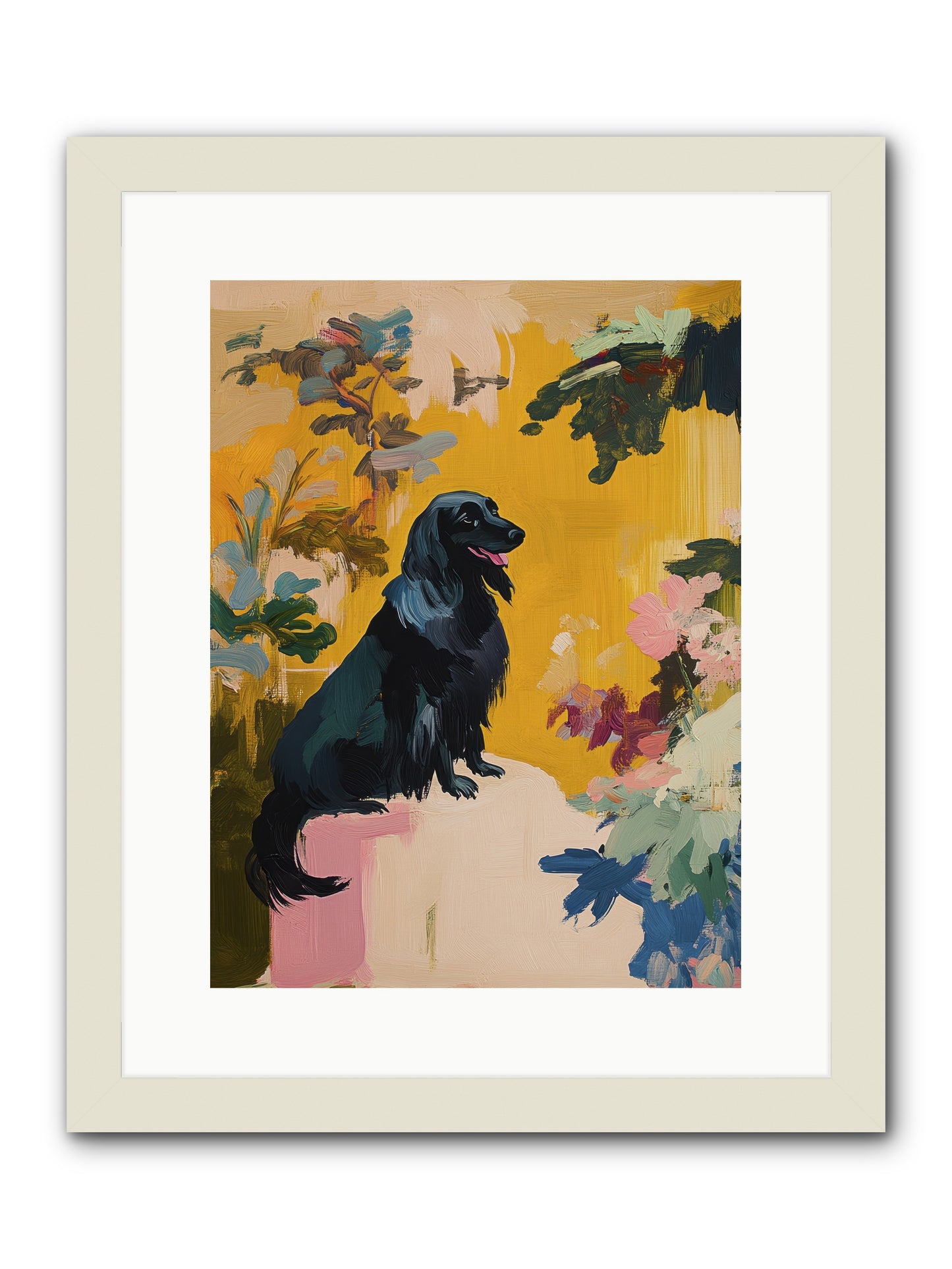 Lady Fern -- Framed Print - White 12x16