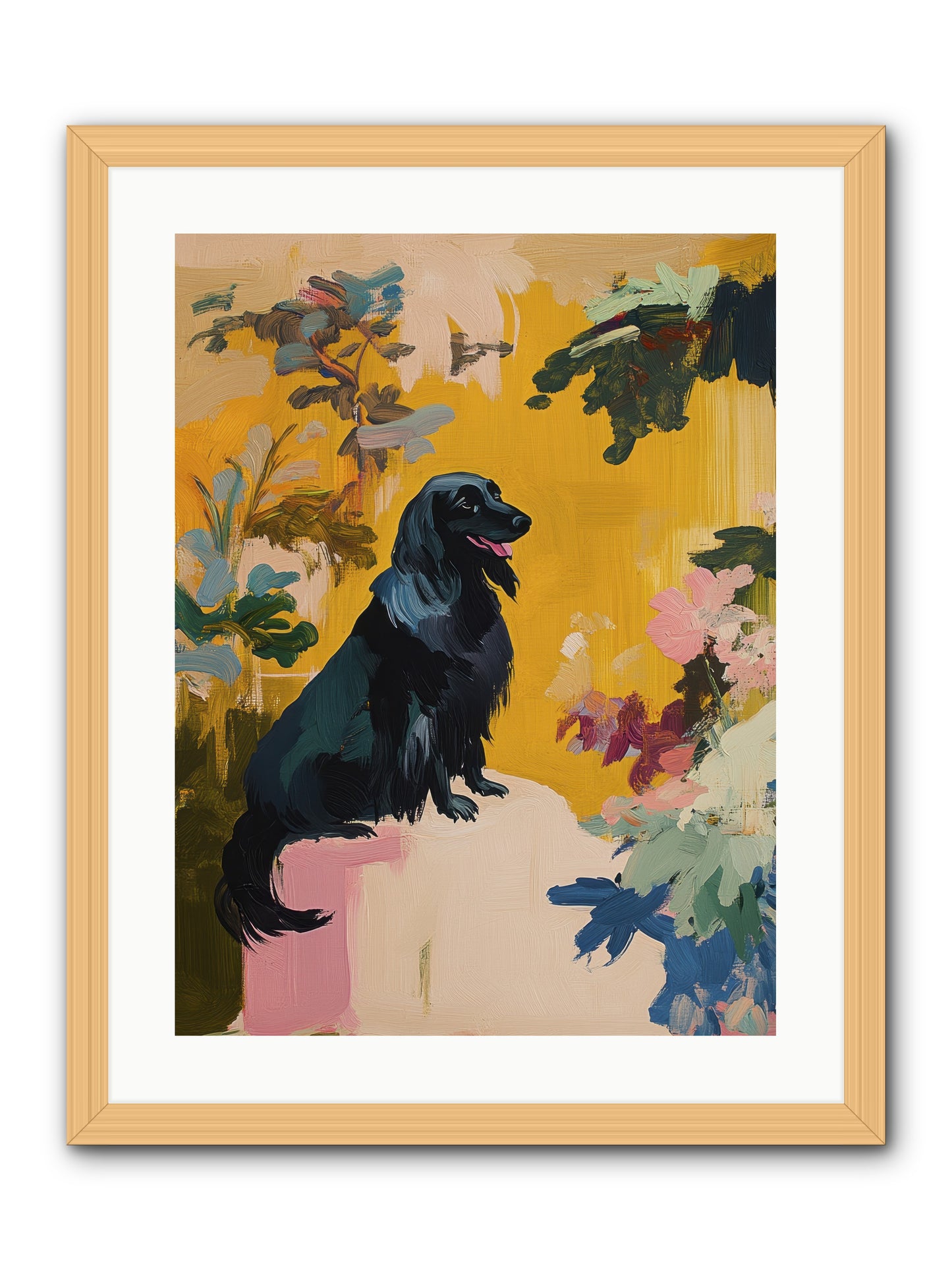 Lady Fern -- Framed Print - Natural 18x24