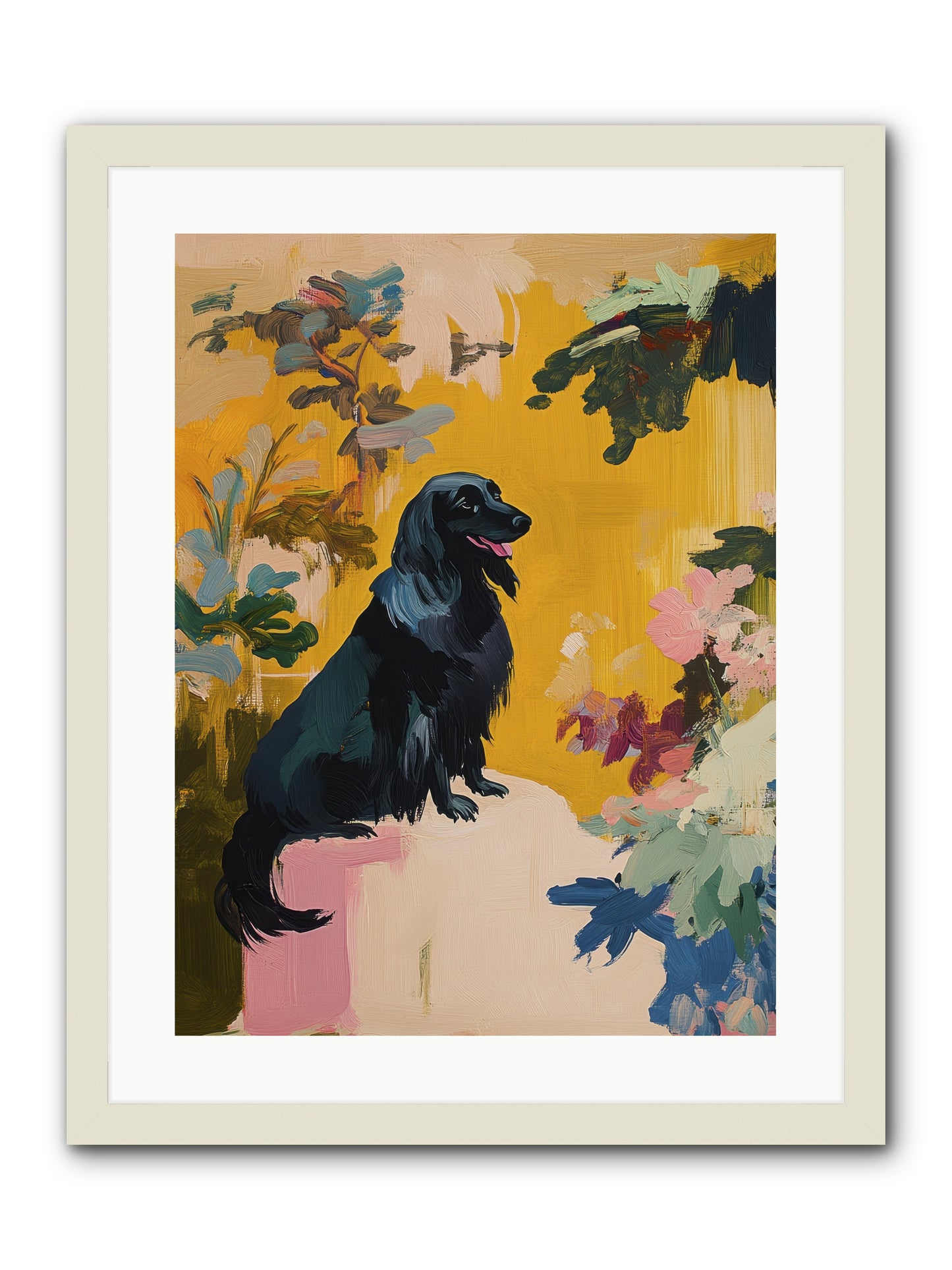 Lady Fern -- Framed Print - White 18x24