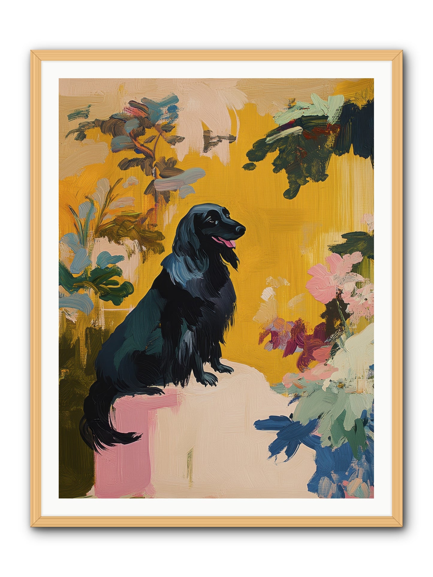 Lady Fern -- Framed Print - Natural 36x48