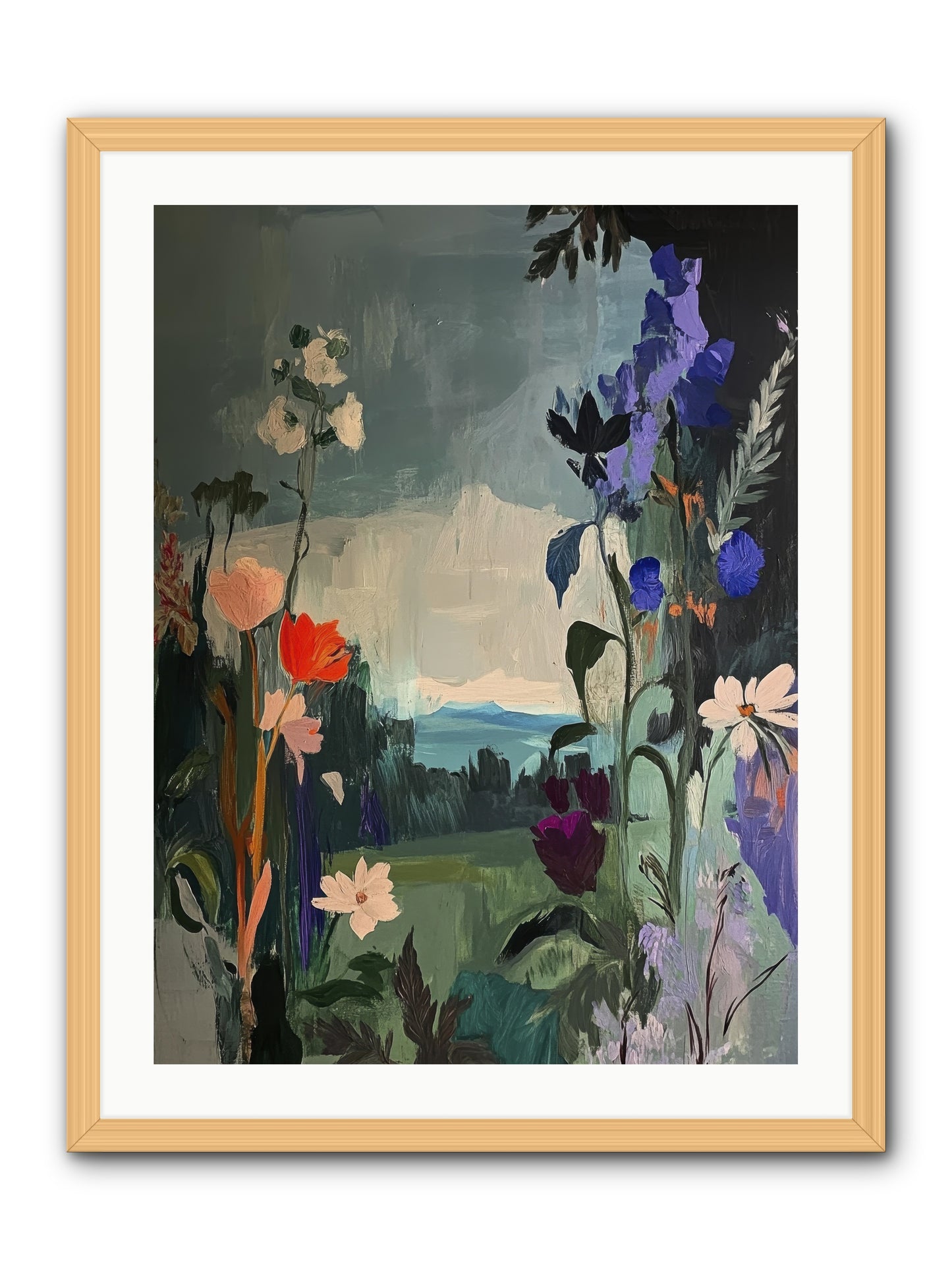 Lady Juniper’s Agenda -- Framed Print - Natural 24x32