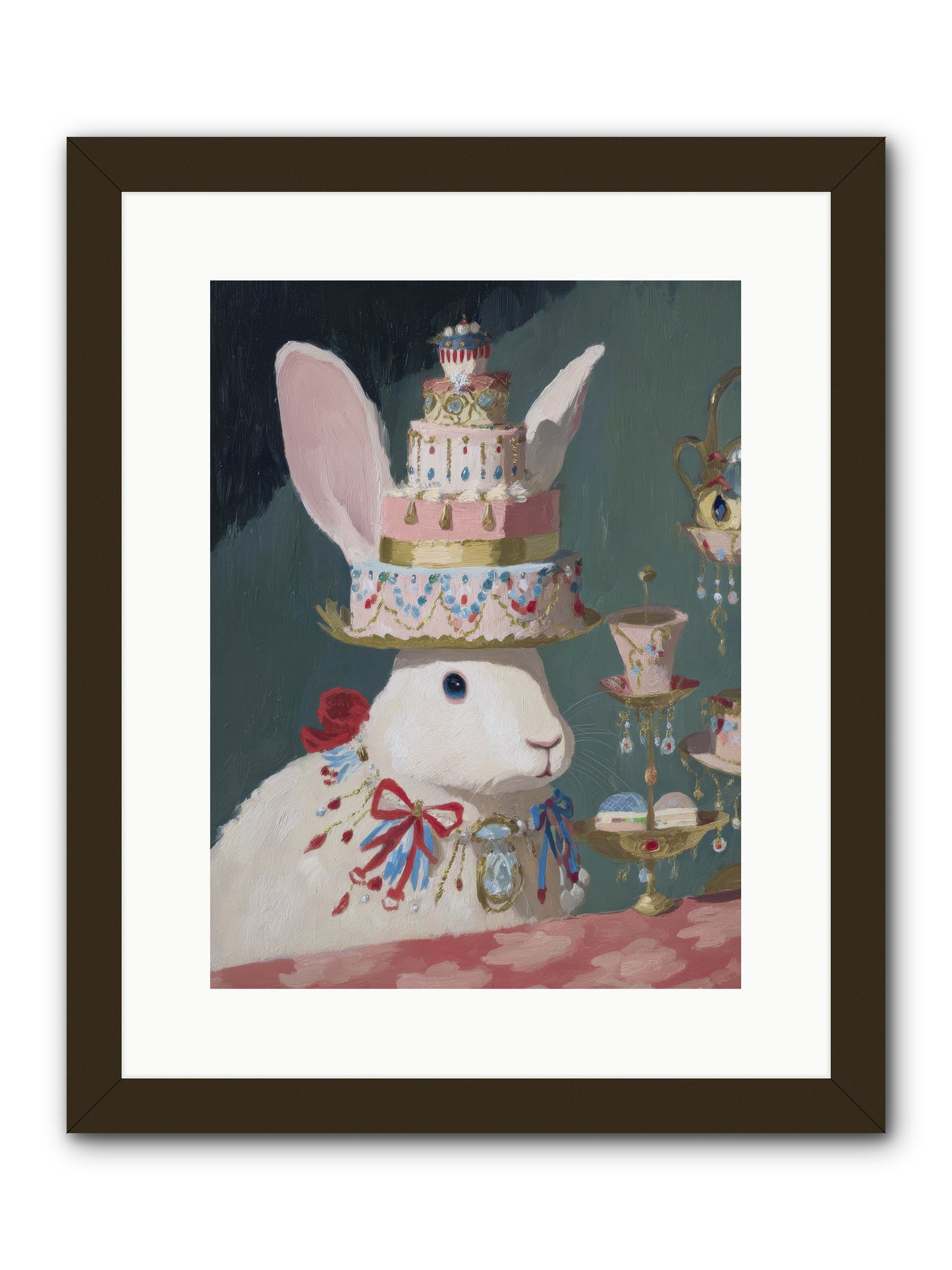 Lady Lace and Frosting -- Framed Print - Black 12x16