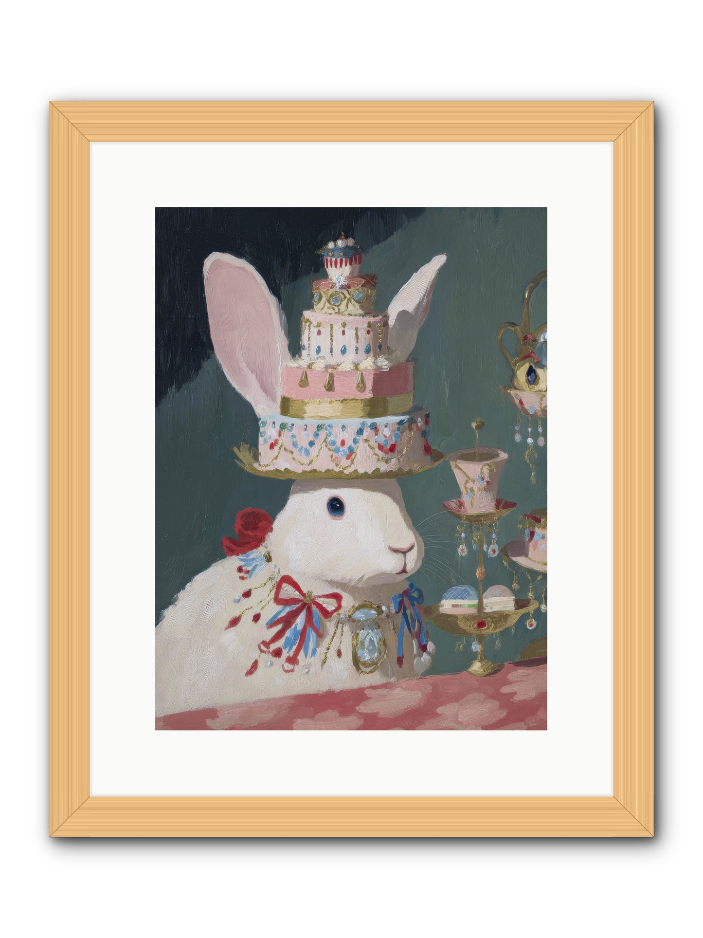 Lady Lace and Frosting -- Framed Print - Natural 12x16