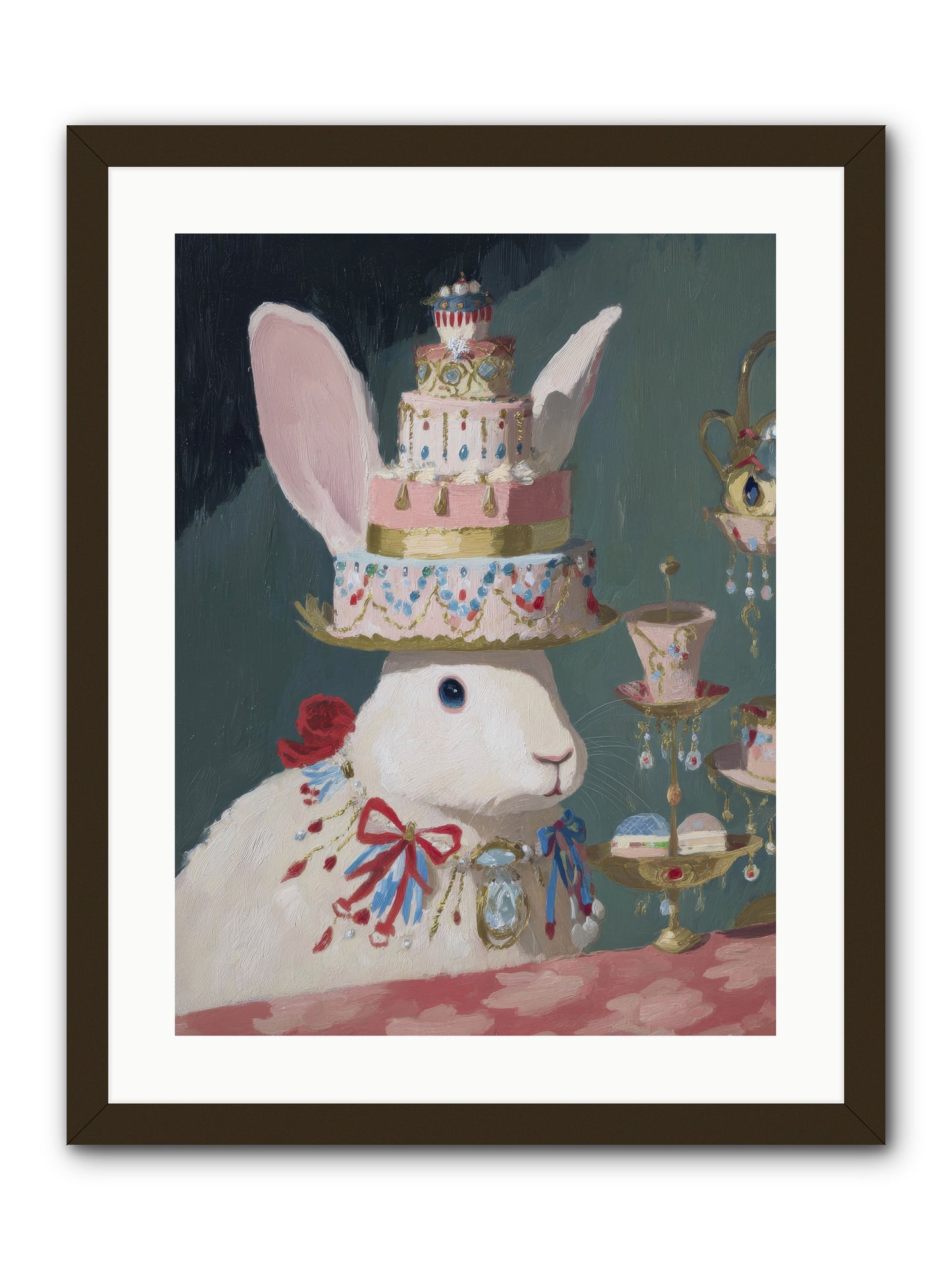 Lady Lace and Frosting -- Framed Print - Black 18x24