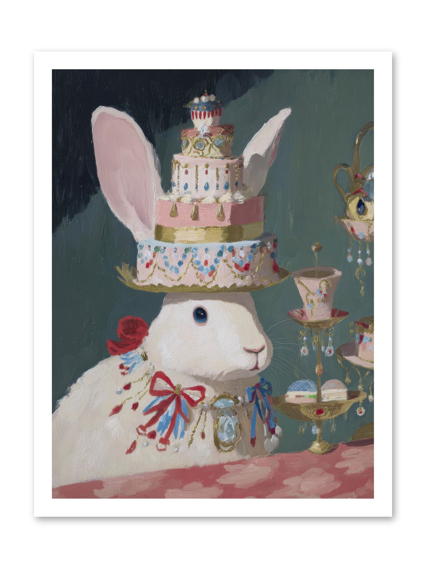Lady Lace and Frosting -- Loose Canvas Print 18x24