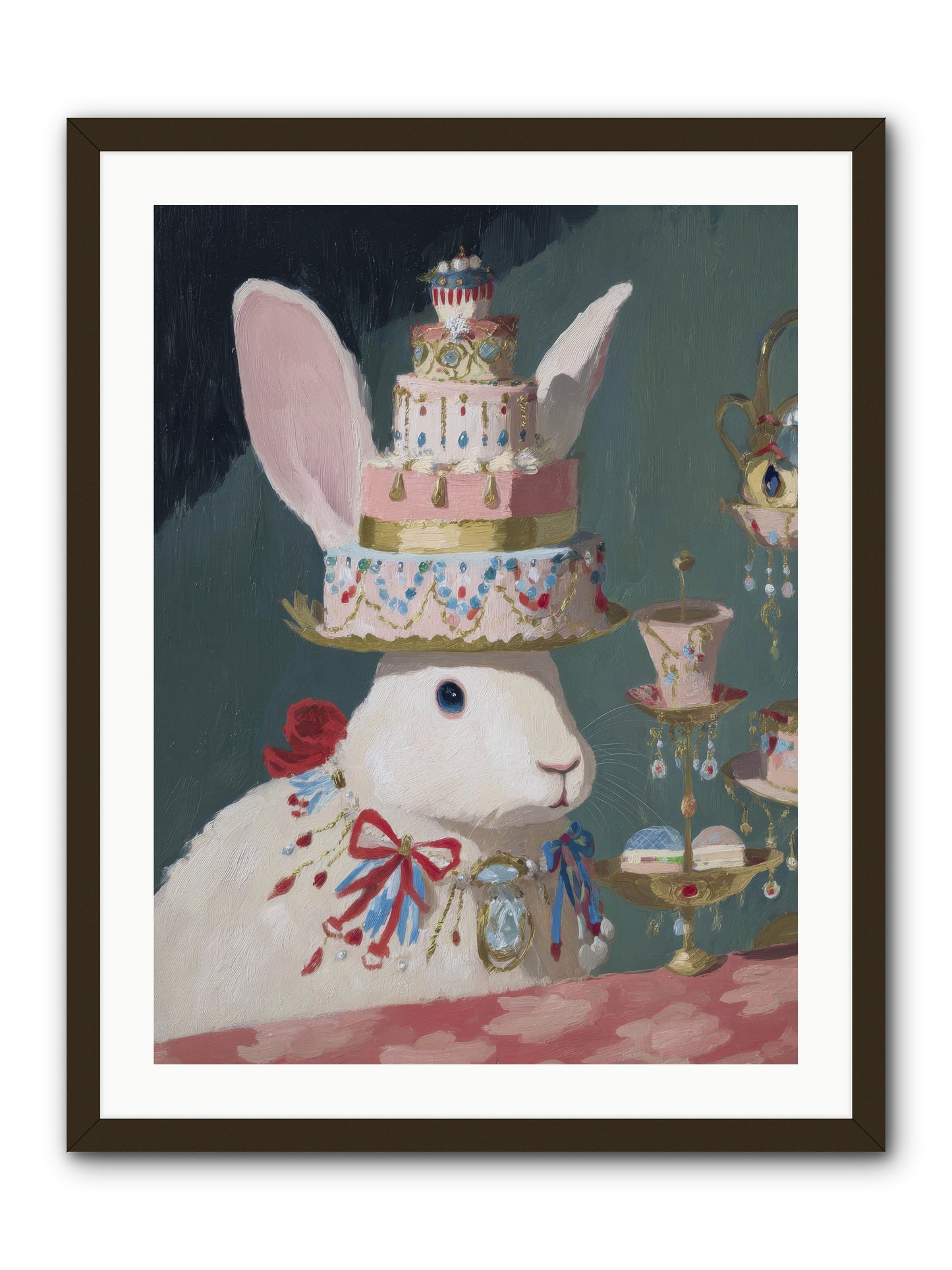 Lady Lace and Frosting -- Framed Print - Black 24x32