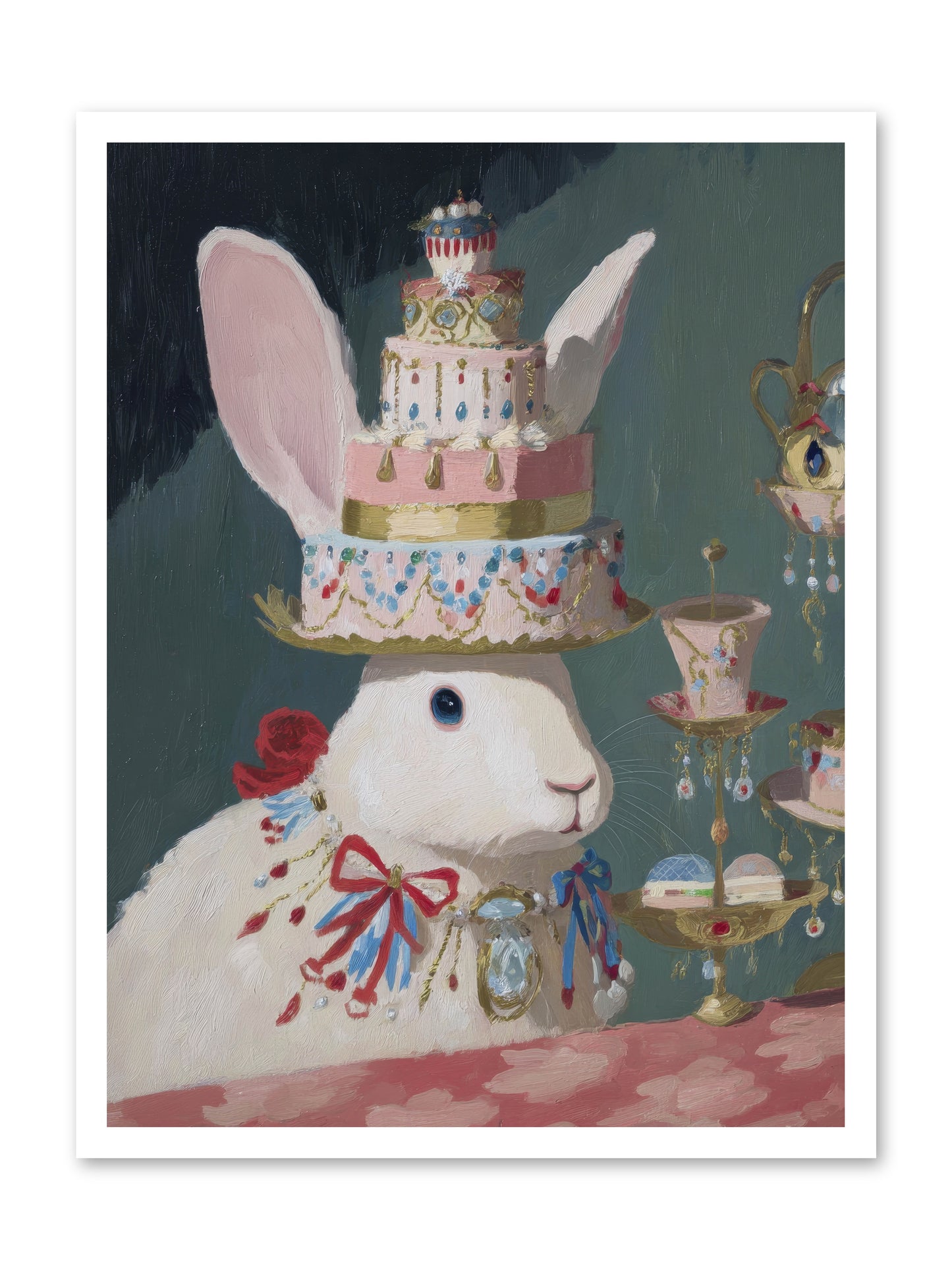 Lady Lace and Frosting -- Loose Canvas Print 24x32