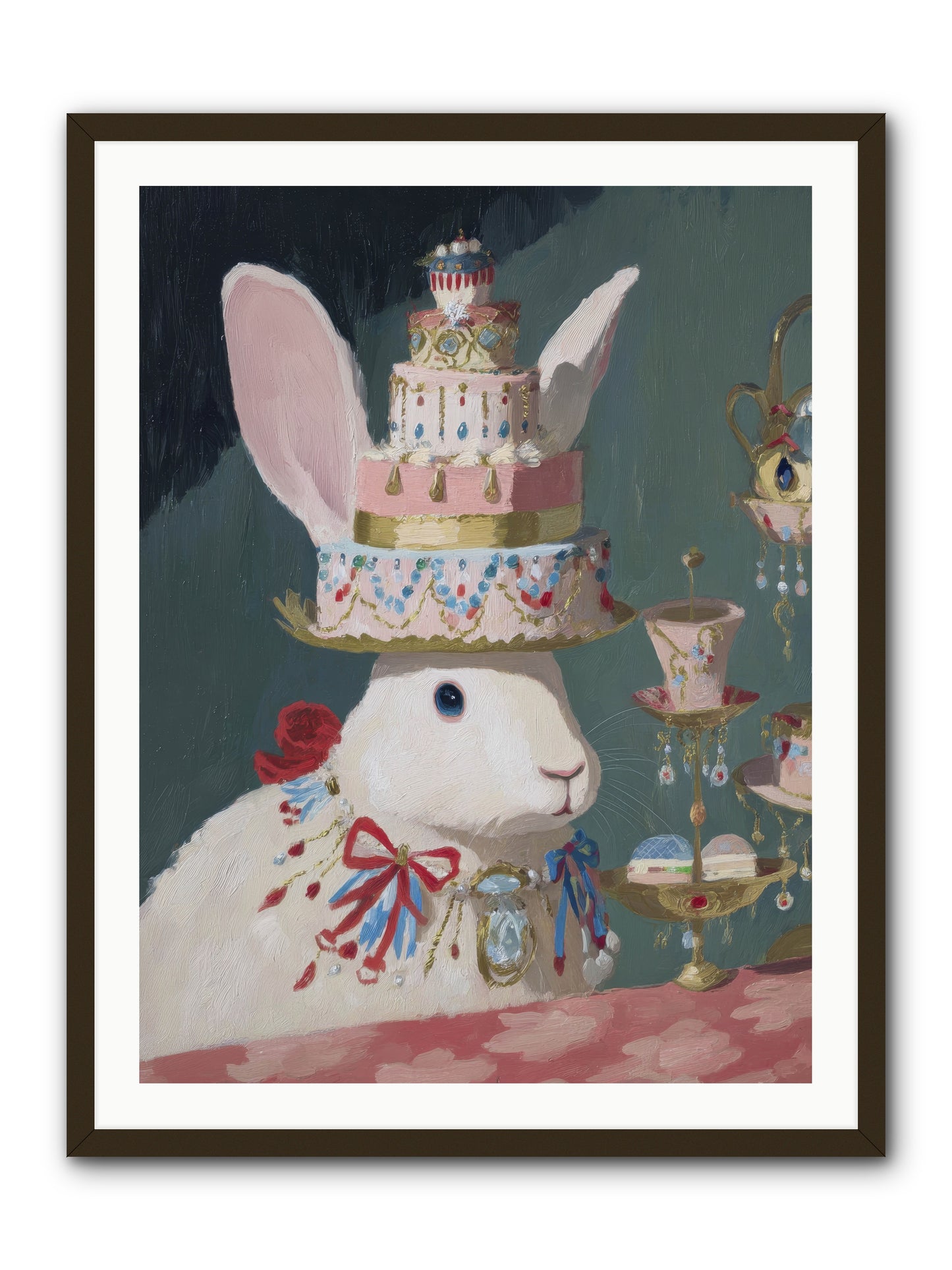 Lady Lace and Frosting -- Framed Print - Black 30x40